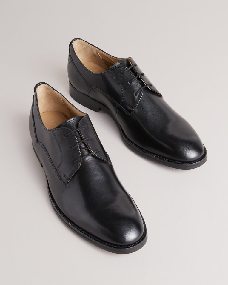 Kampten Formal Leather Derby Shoes Black
