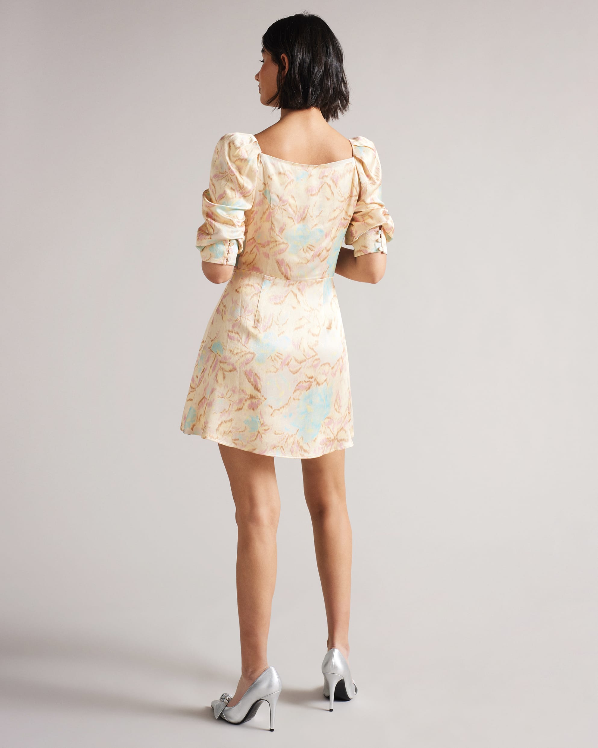 Hebburn Mini Button Up Dress Lt-Yellow