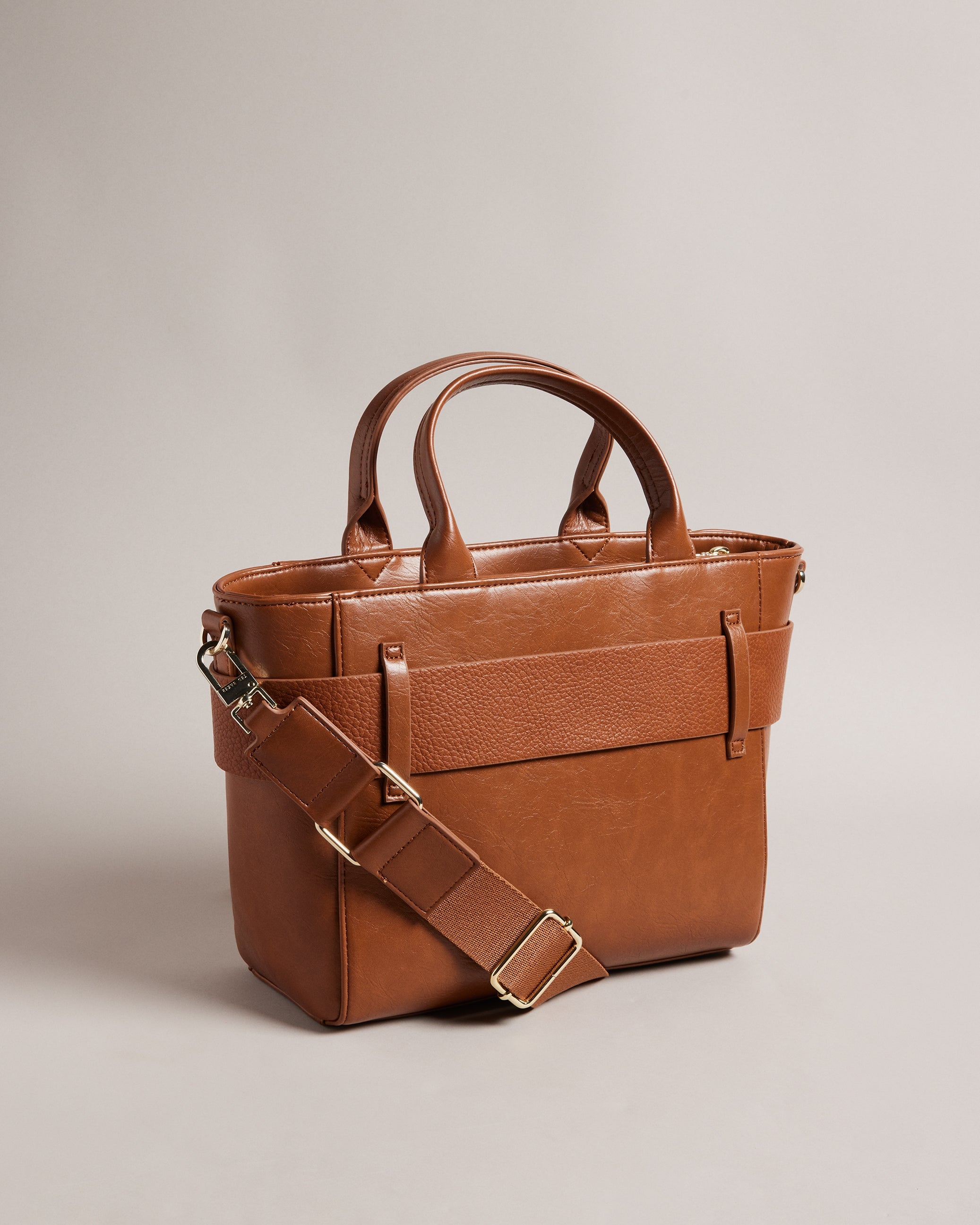 Jimsa Knot Bow Tote Bag Tan