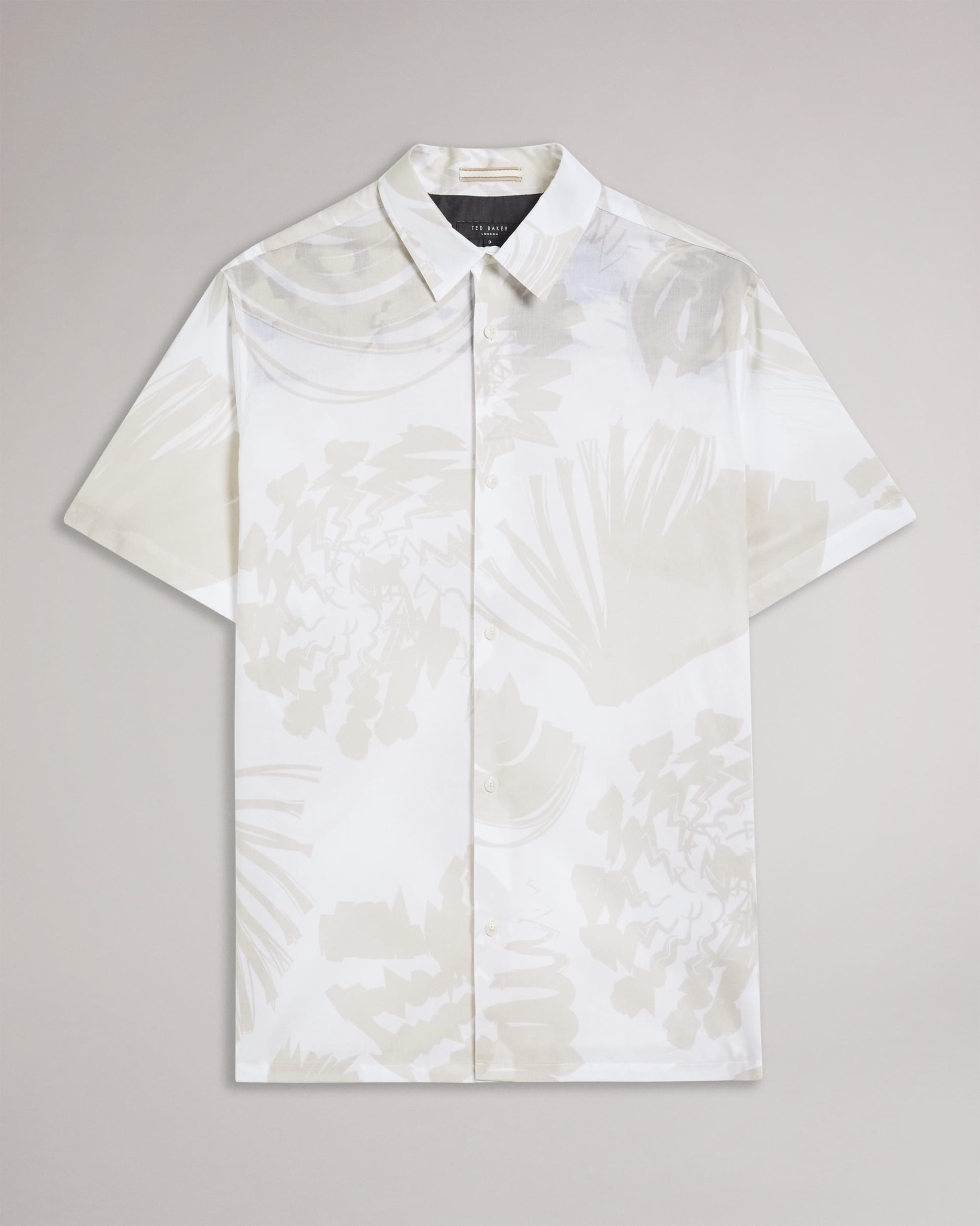 Velmere Ss Shell Print Shirt White