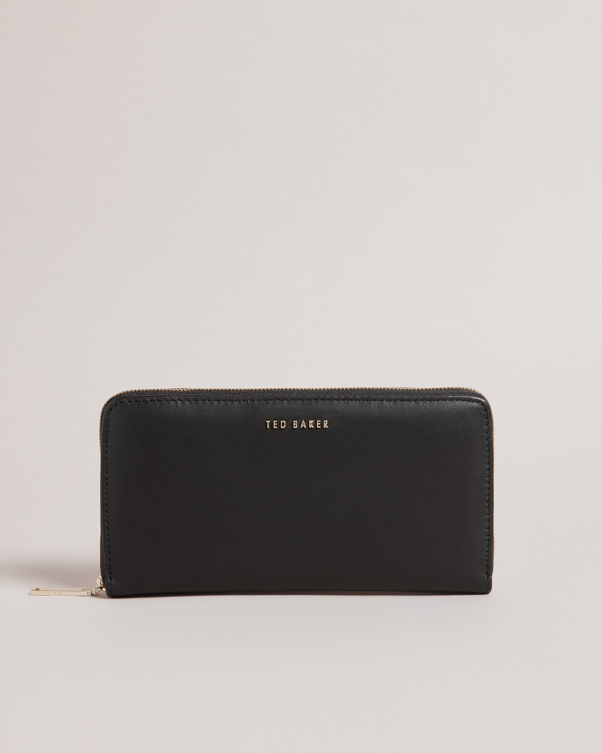 Garcey Large Zip Around Purse Black