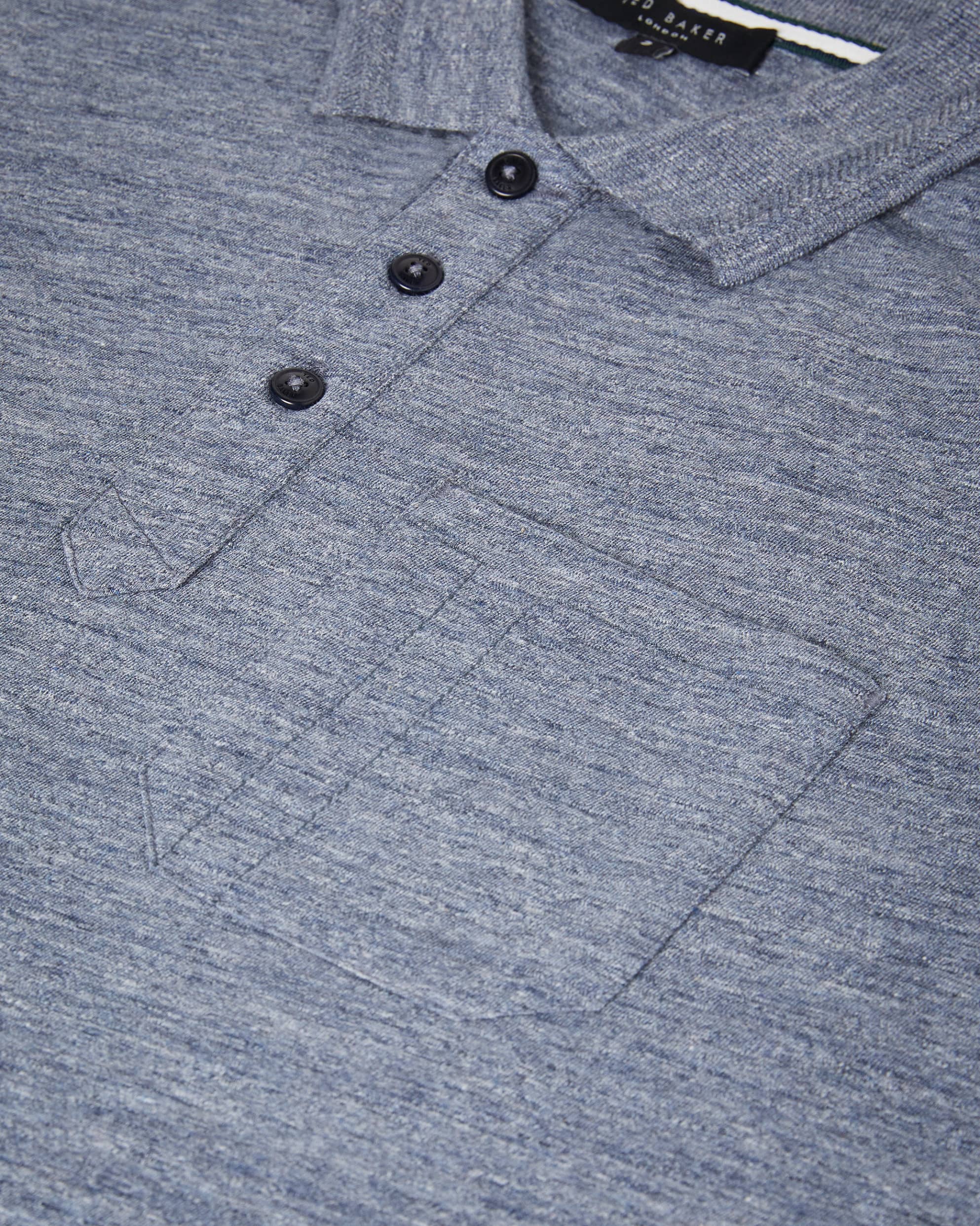 Taviton Ss Polo With Patch Pocket Navy