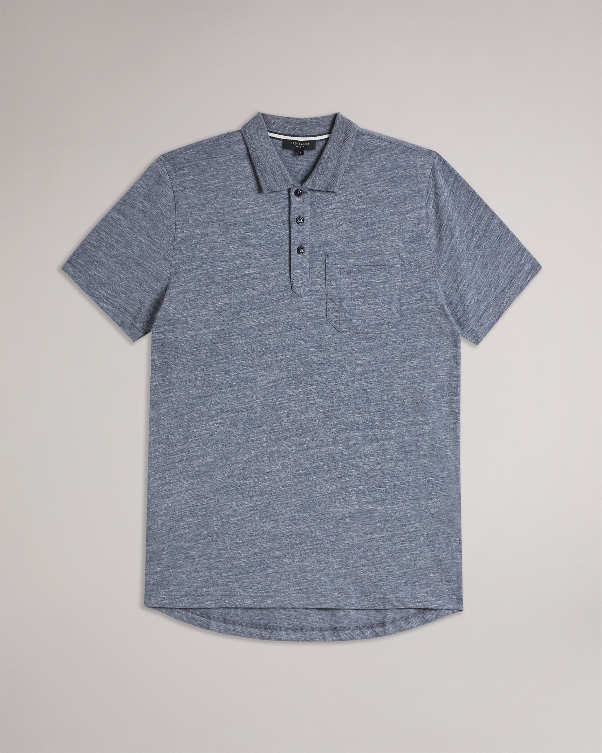 Taviton Ss Polo With Patch Pocket Navy
