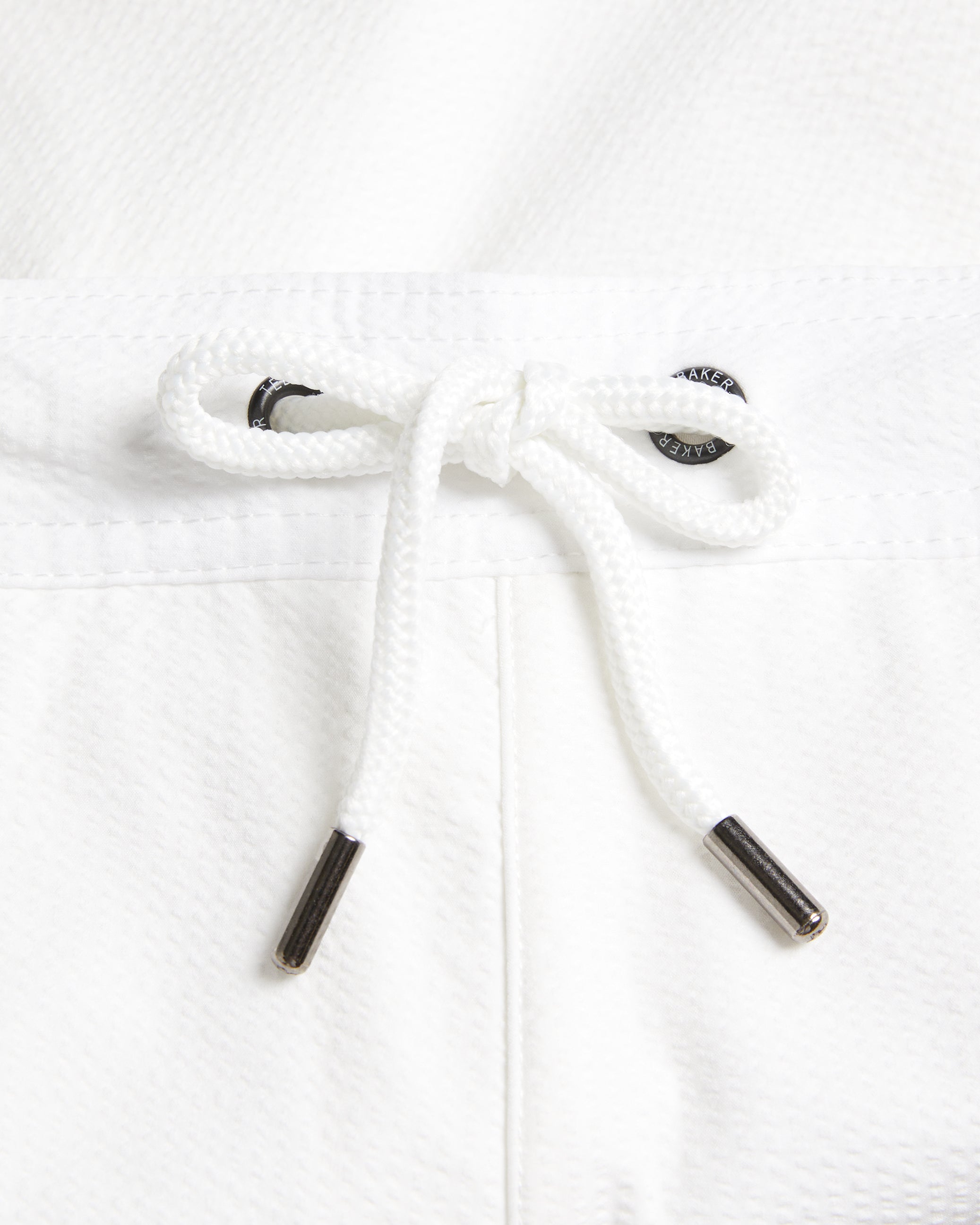 Colne Plain Textured Swimshort White