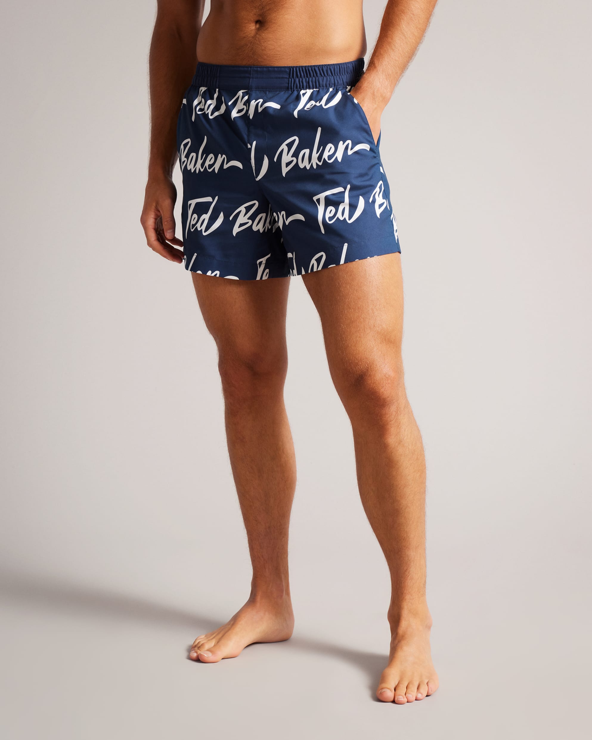 Risedal Branded Swimshort Navy