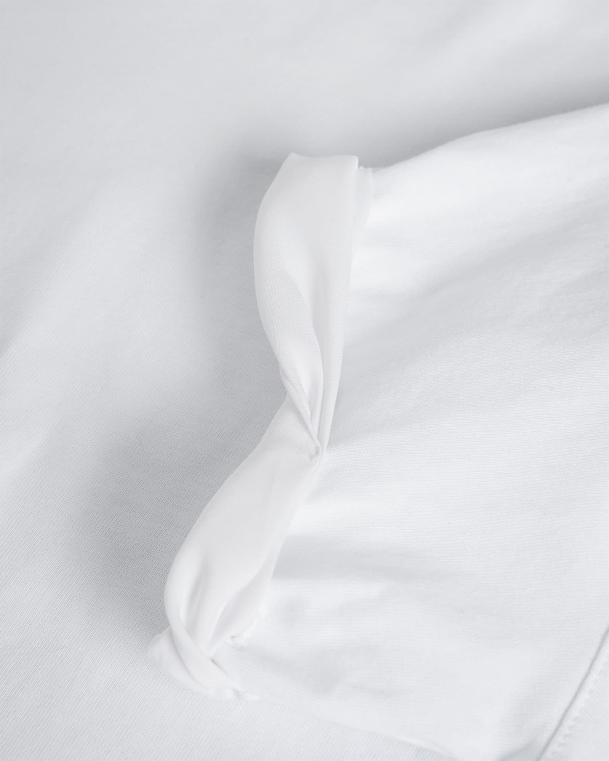 Carmyn Roll Sleeve Tee With Satin Stitch Magnolia
