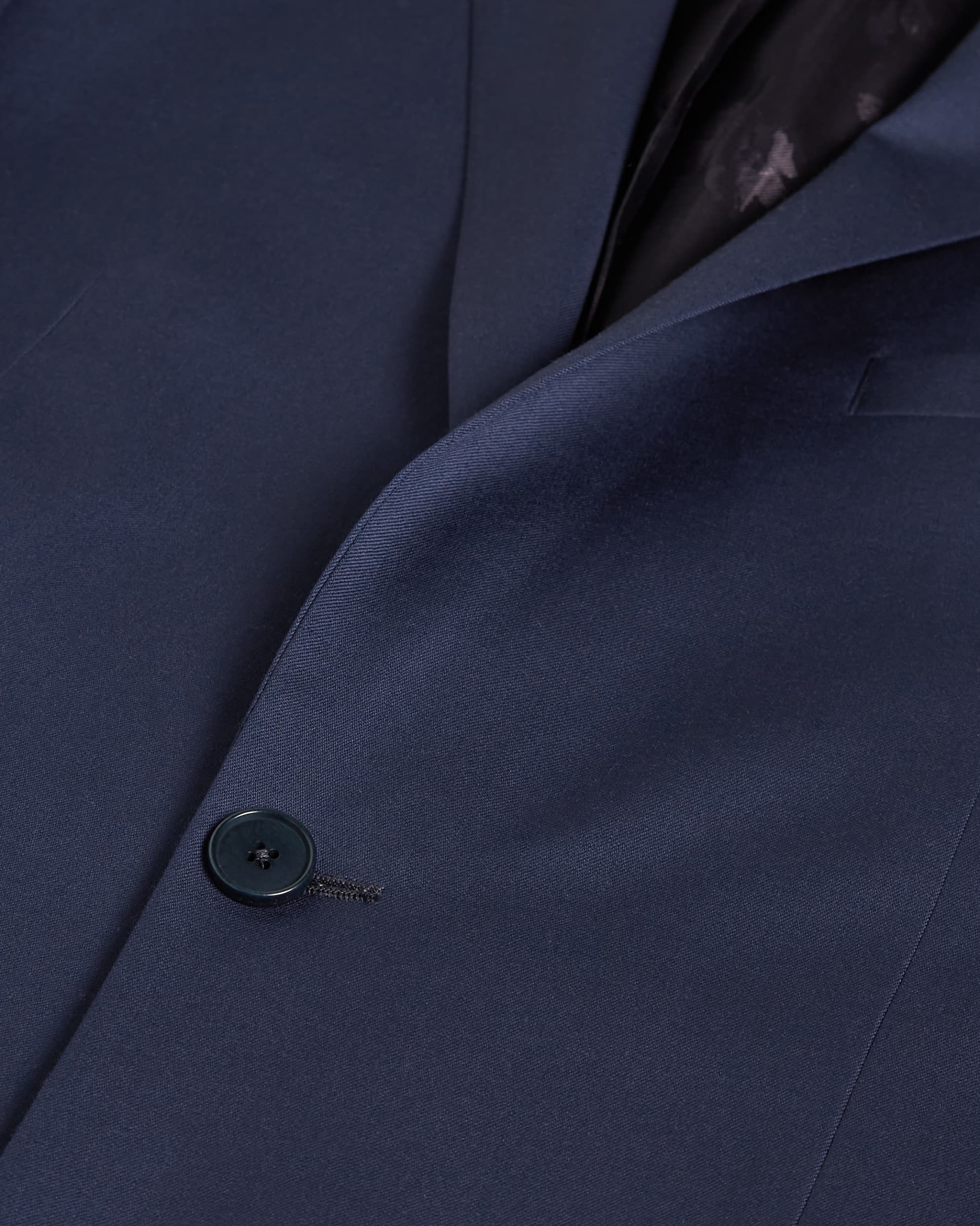 Perthjs Slim Navy Twill Suit Jacket Navy