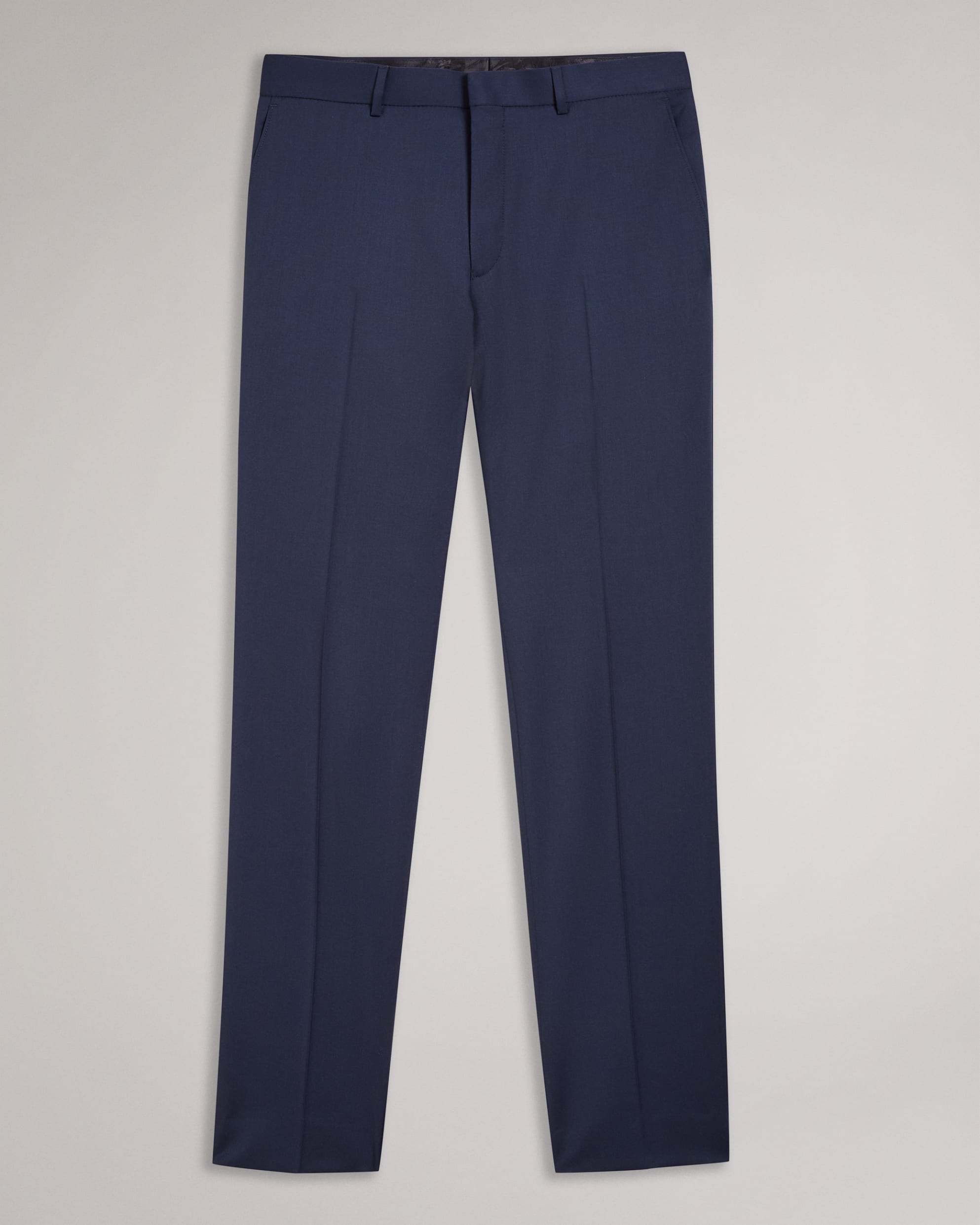 Perthts Slim Navy Twill Suit Trousers Navy