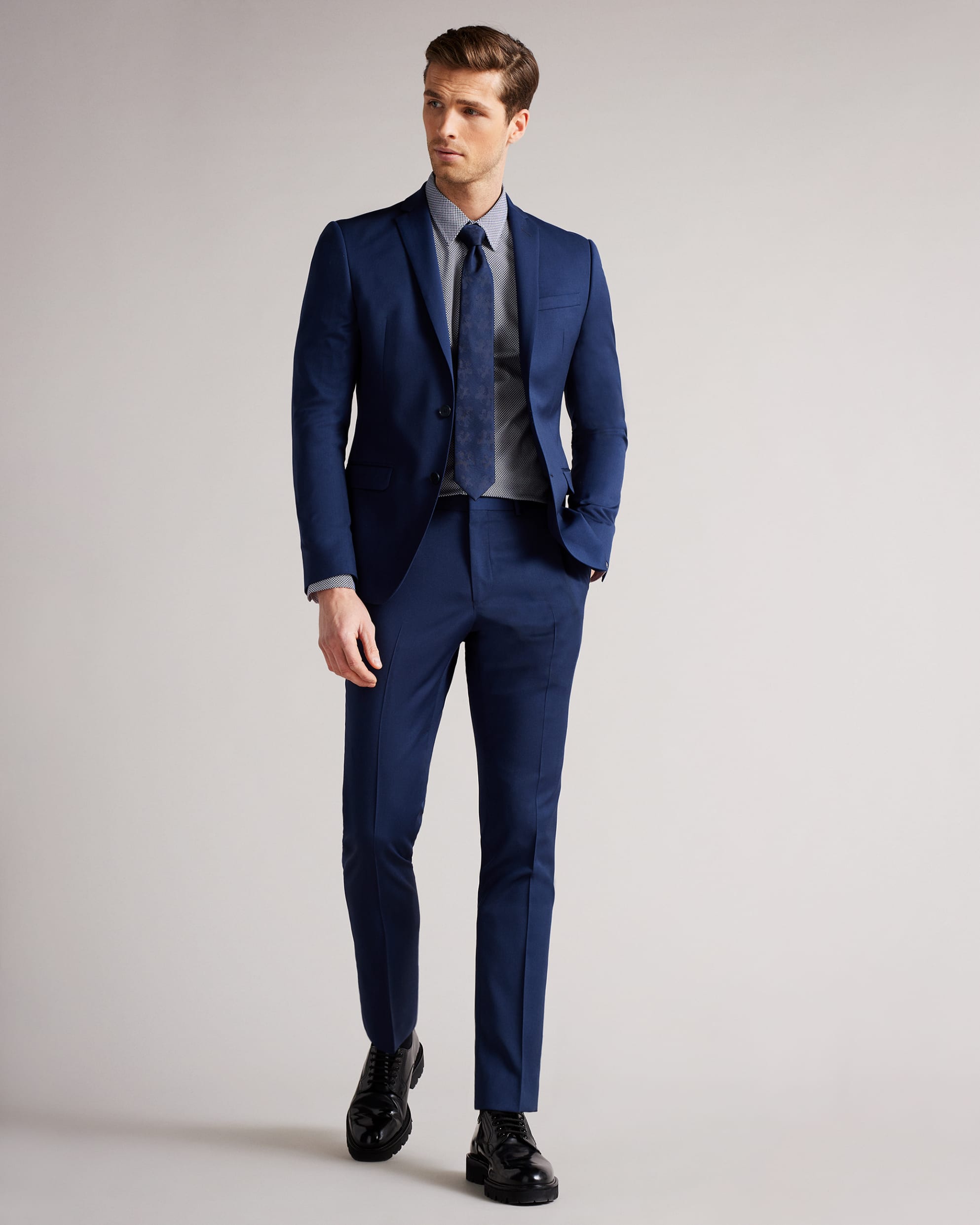 Eppinss Ls Slim Fit Shirt Navy