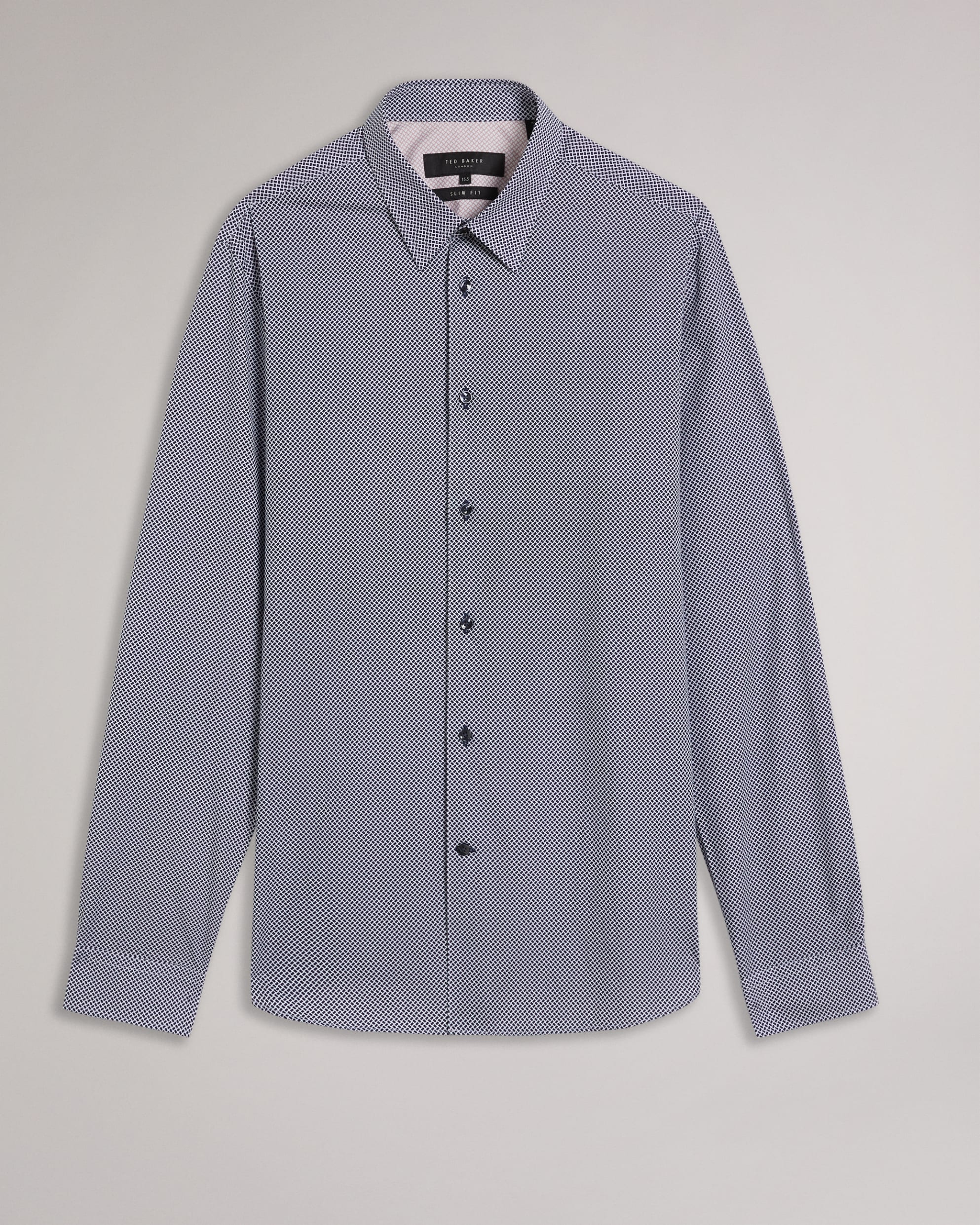 Eppinss Ls Slim Fit Shirt Navy
