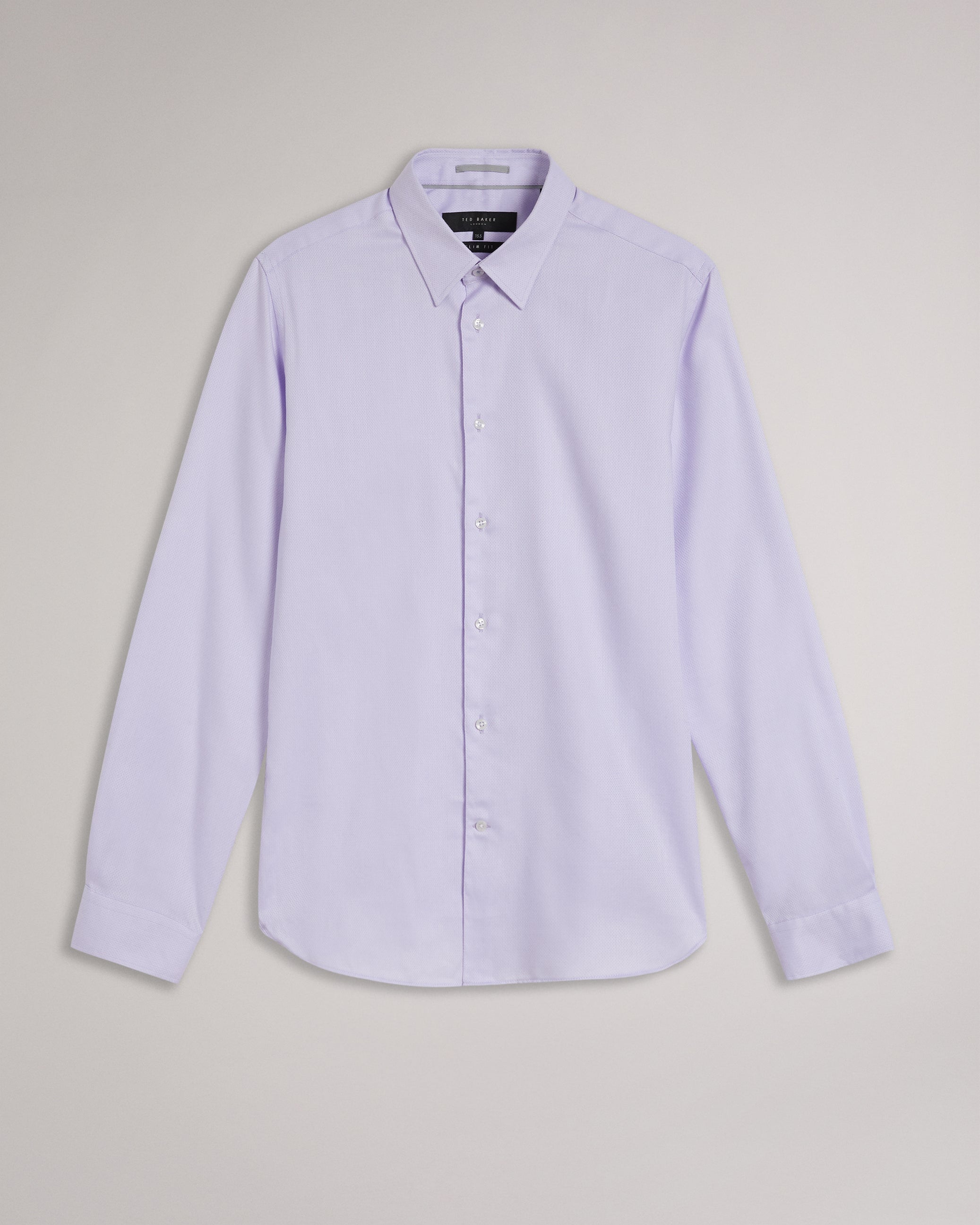 Daltoss Long Sleeve Slim Fit Shirt Lilac