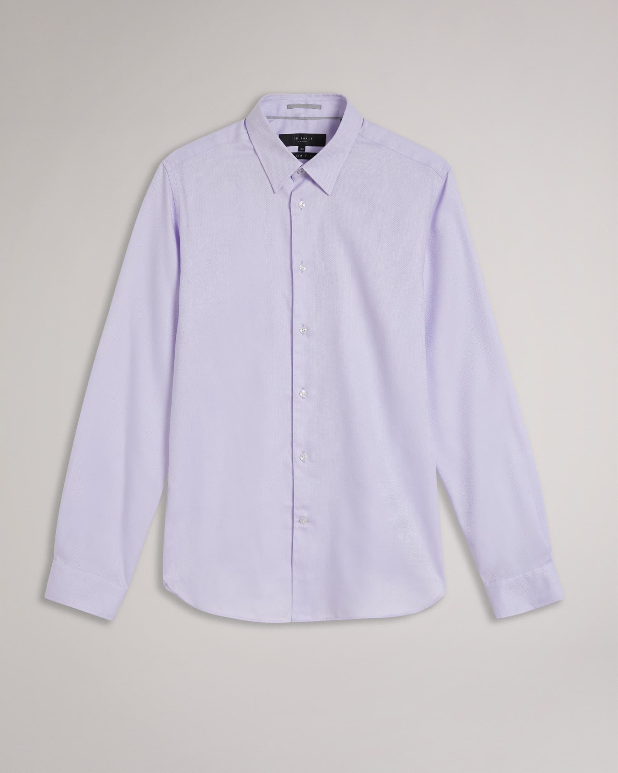 Daltoss Long Sleeve Slim Fit Shirt Lilac