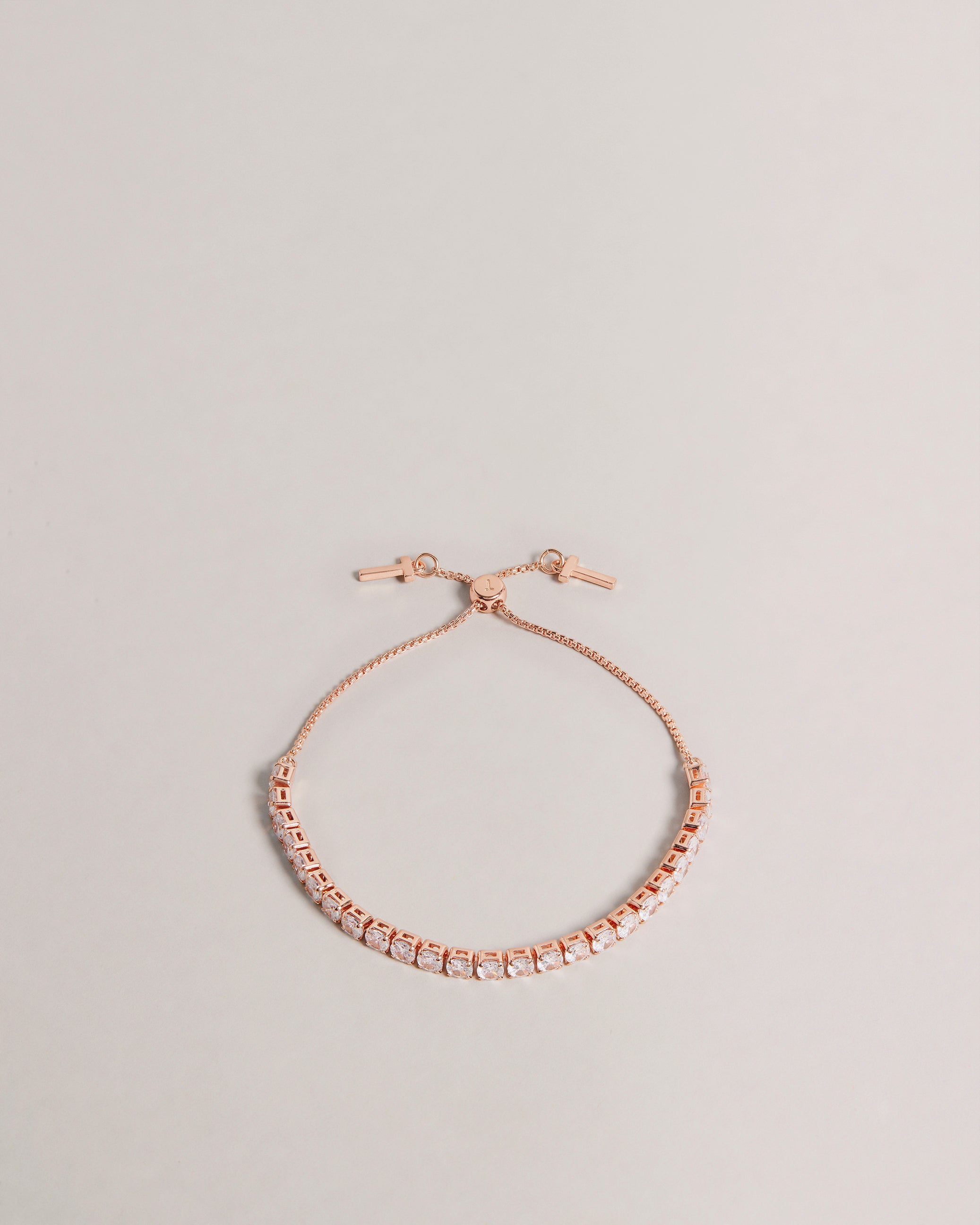 Melrah 68 Icon Crystal Slider Bracelet Rosegd-Col
