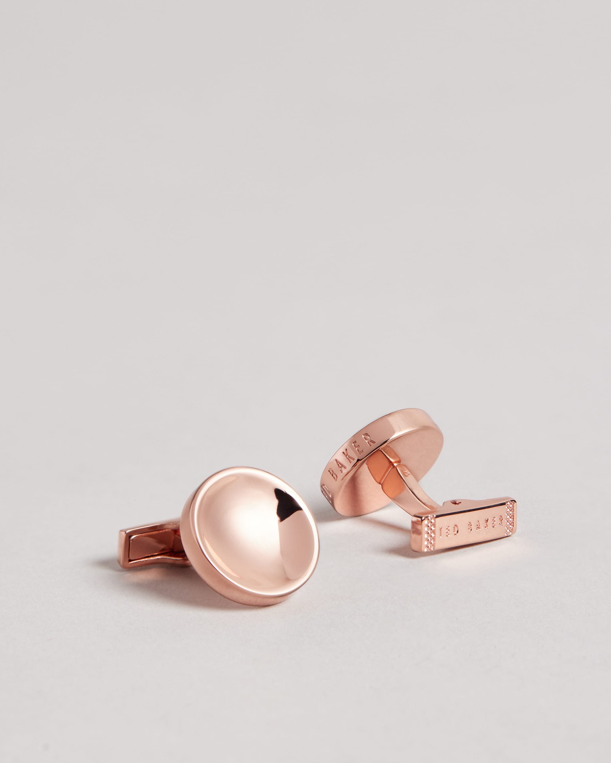 Milky Circular Cufflinks Rosegd-Col