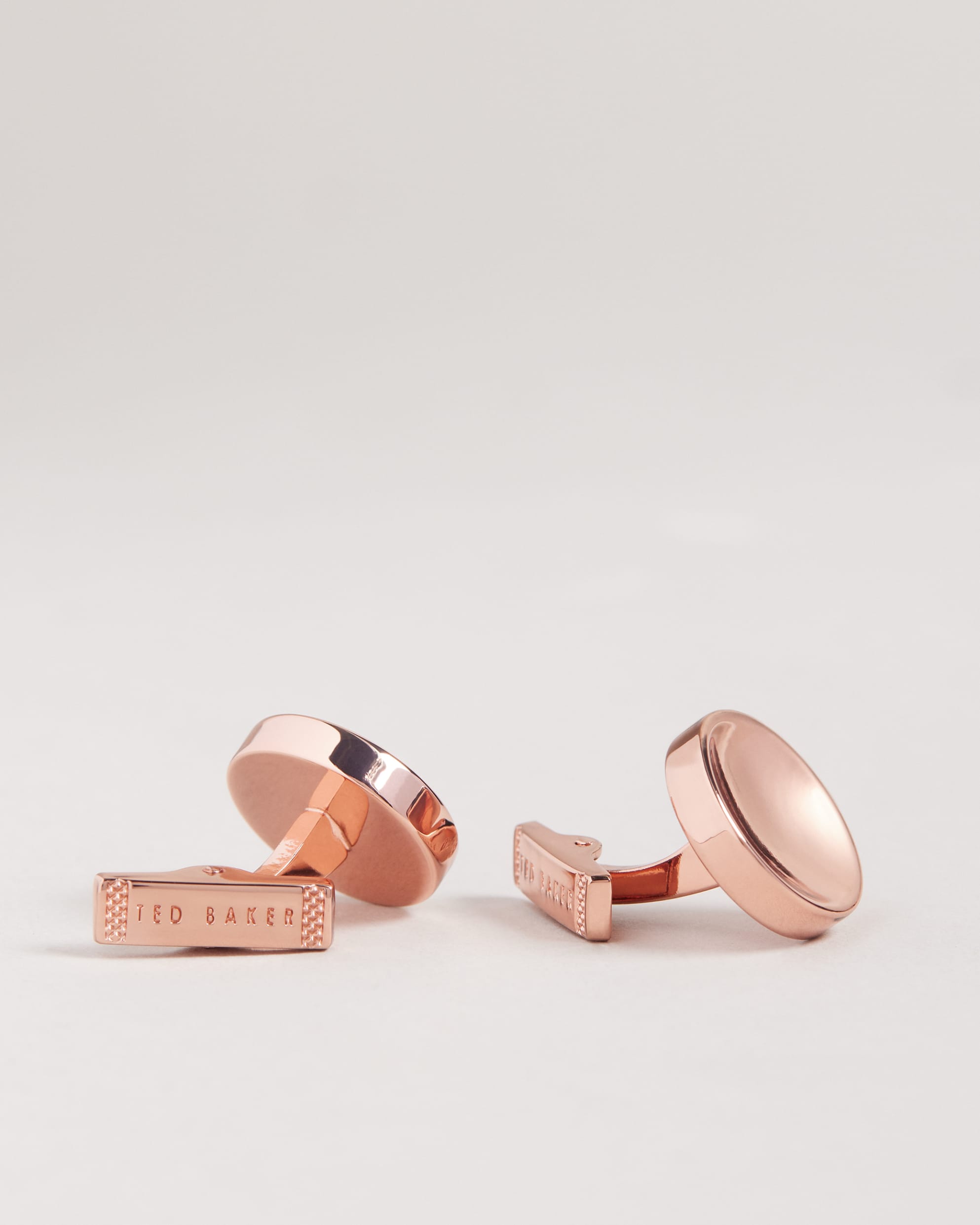 Milky Circular Cufflinks Rosegd-Col