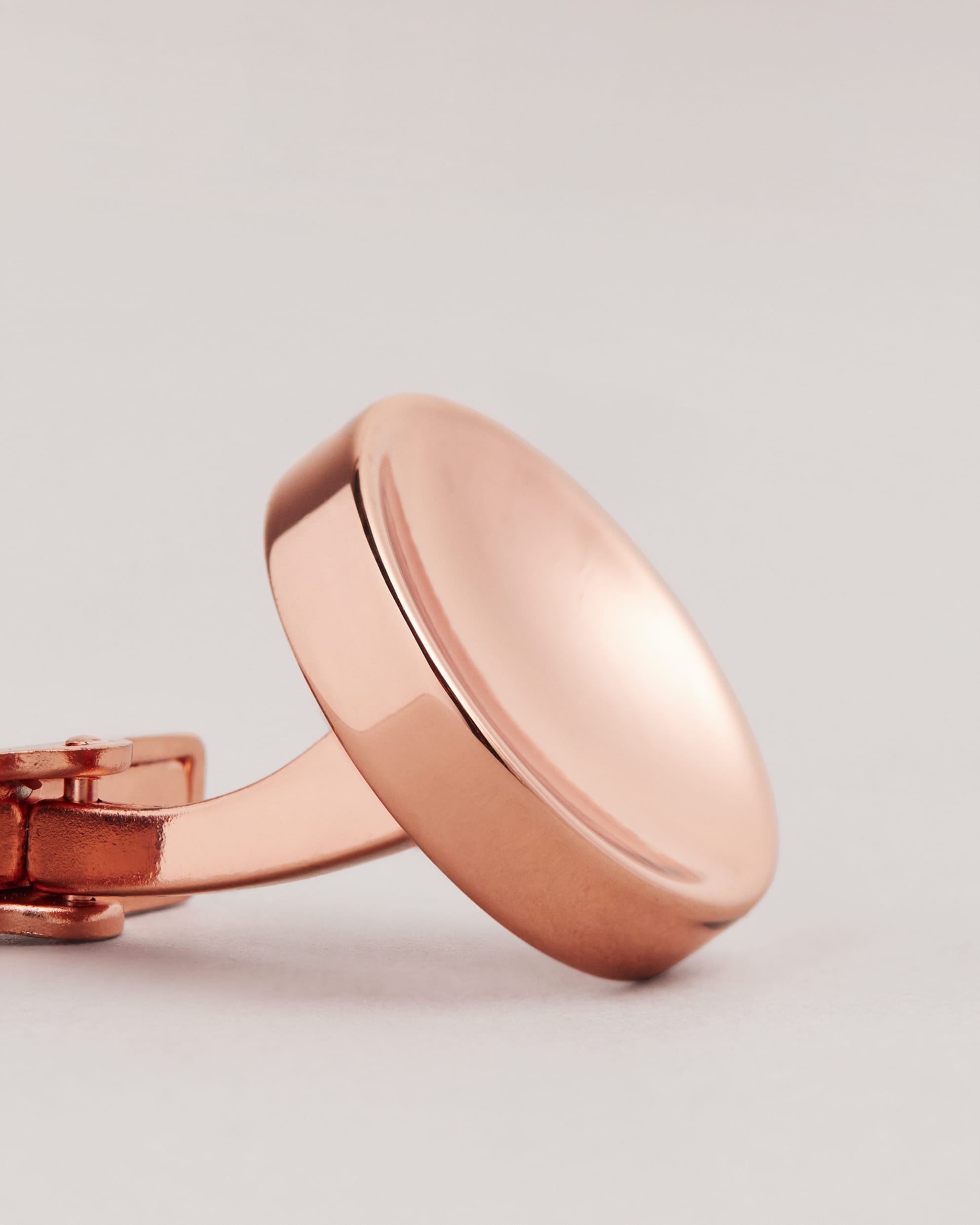 Milky Circular Cufflinks Rosegd-Col