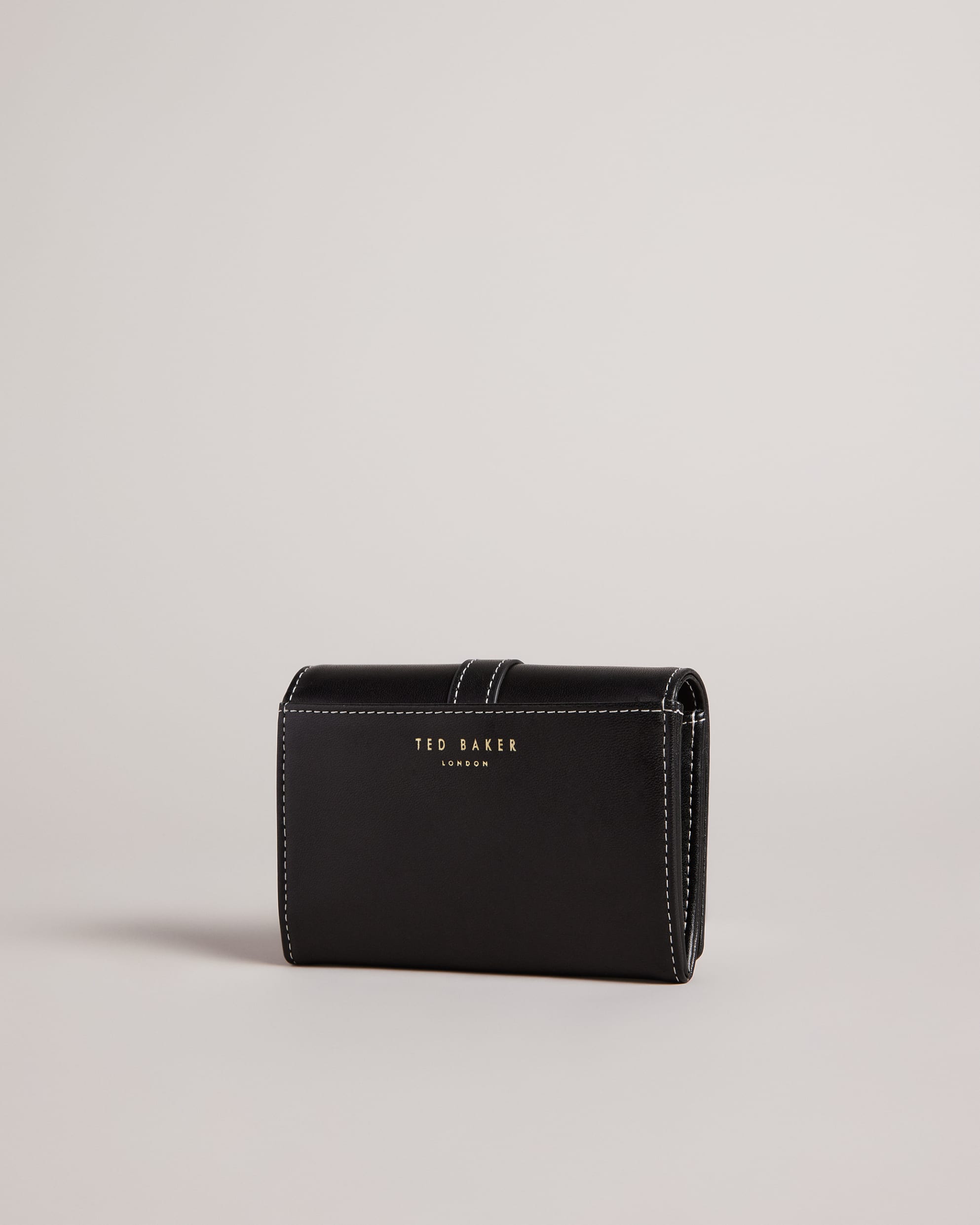 Kensen Magnolia Detail Small Purse Black