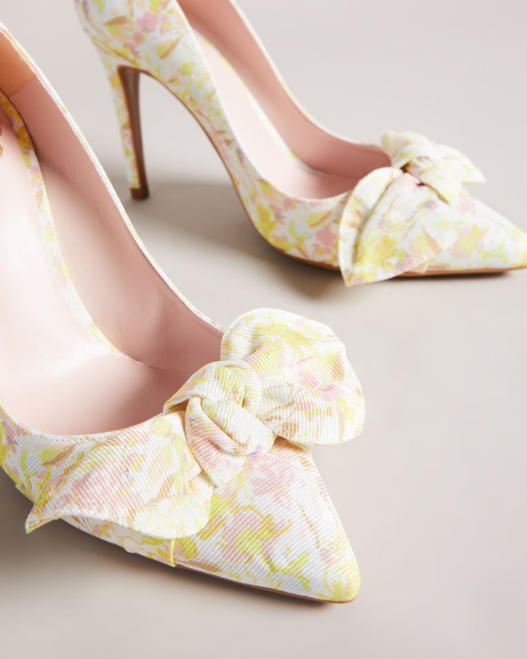 Neomah Sketchy Magnolia 100Mm Bow Court Shoe Mid-Yellow