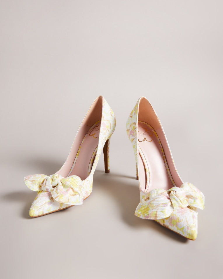 Neomah Sketchy Magnolia 100Mm Bow Court Shoe Mid-Yellow