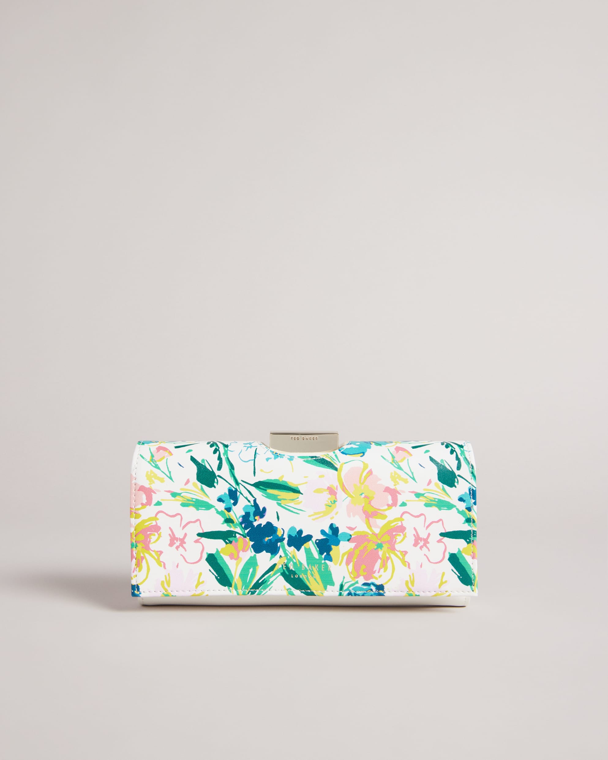 Meliika Magnolia Floral Large Bobble Purse White