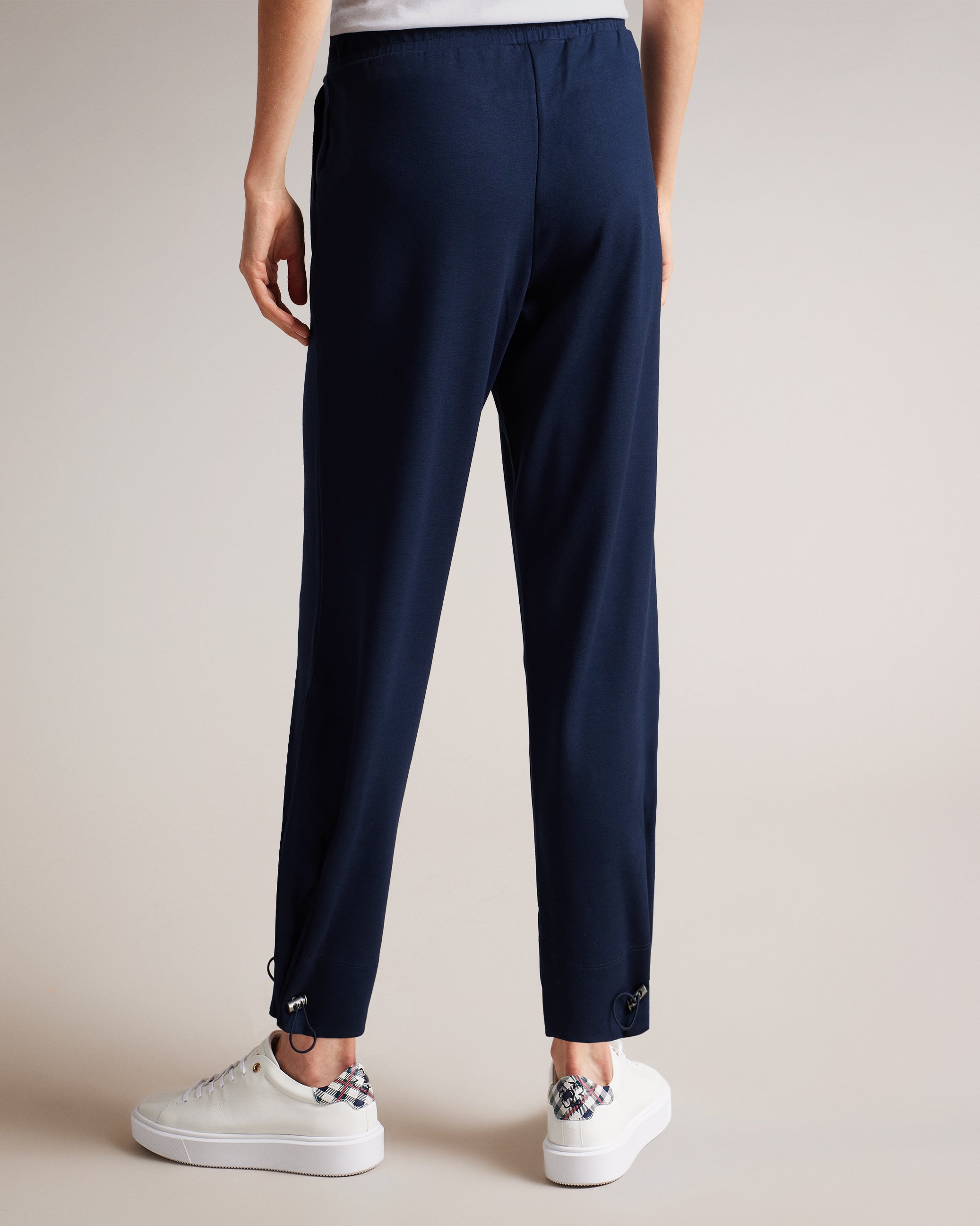 Orthon Joggers With Pleated Cuff Navy