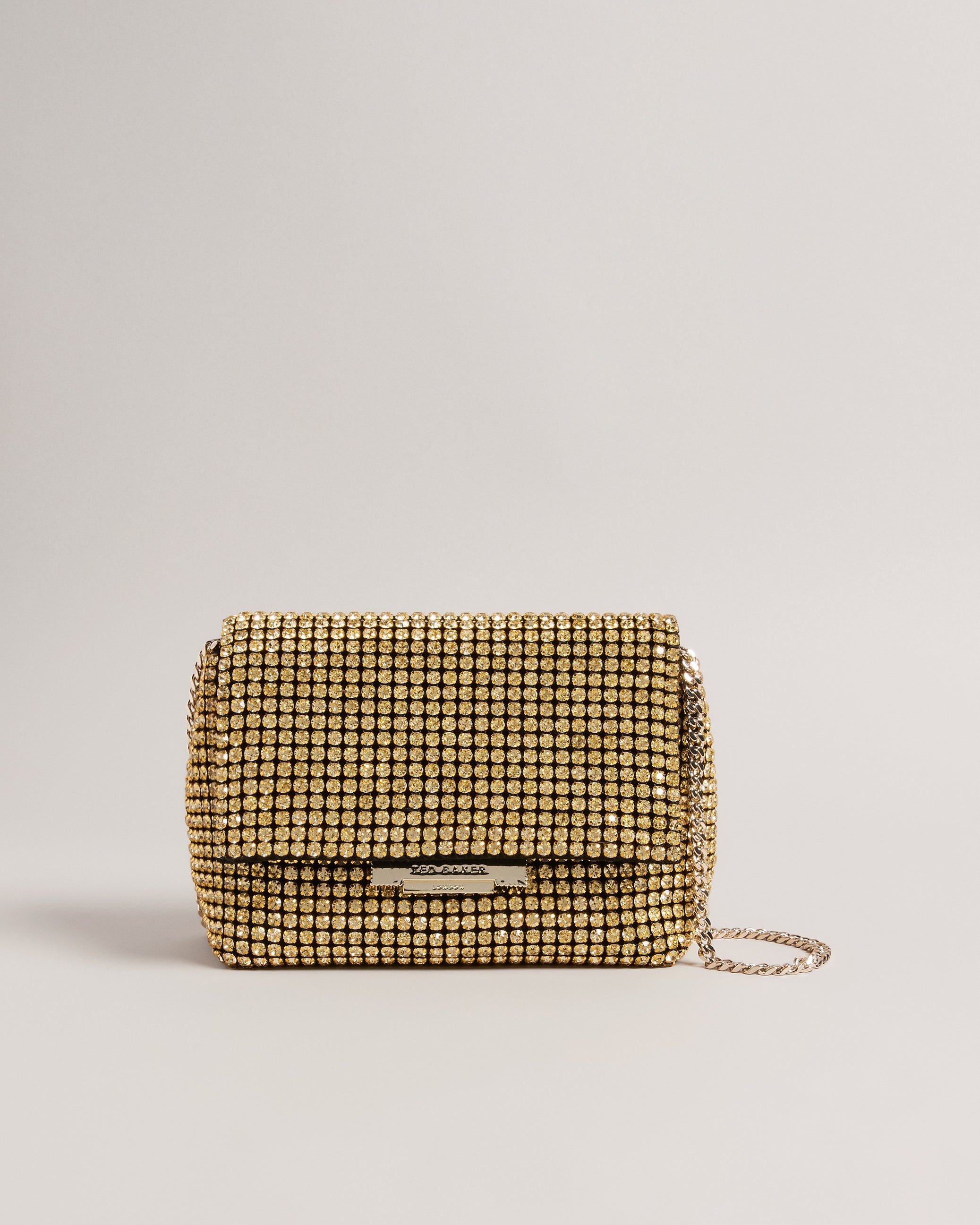 Gliters Crystal Mini Cross Body Bag Lt-Yellow