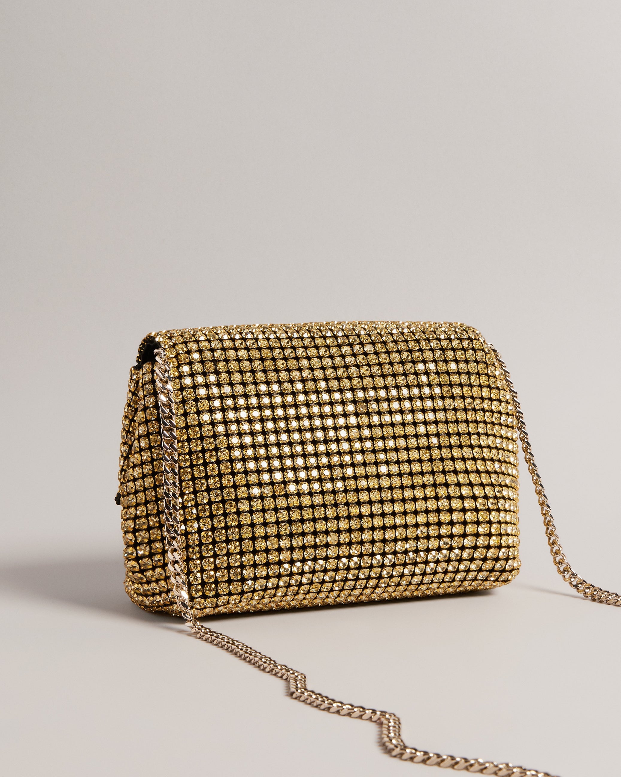 Gliters Crystal Mini Cross Body Bag Lt-Yellow