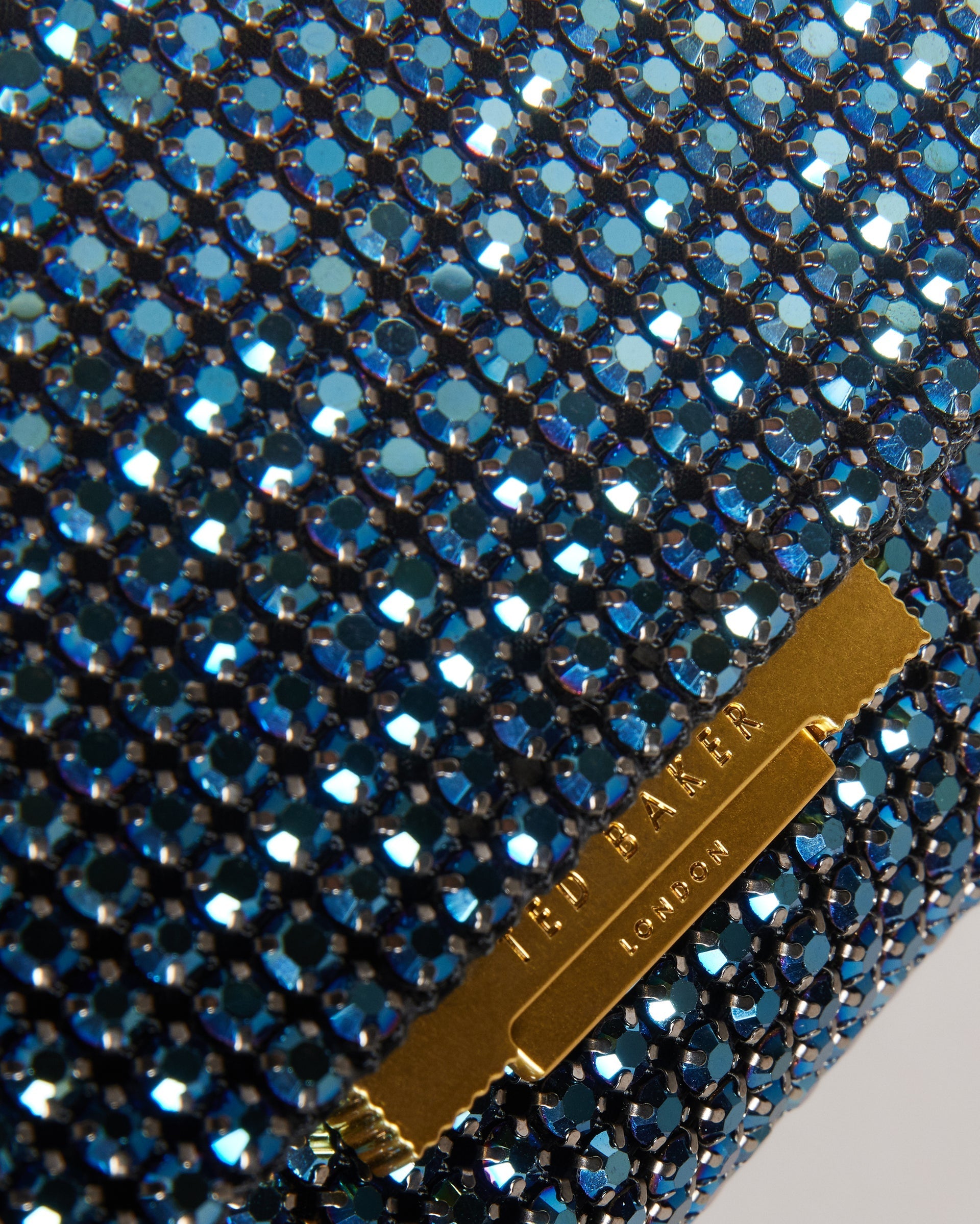 Gliters Crystal Mini Cross Body Bag Navy