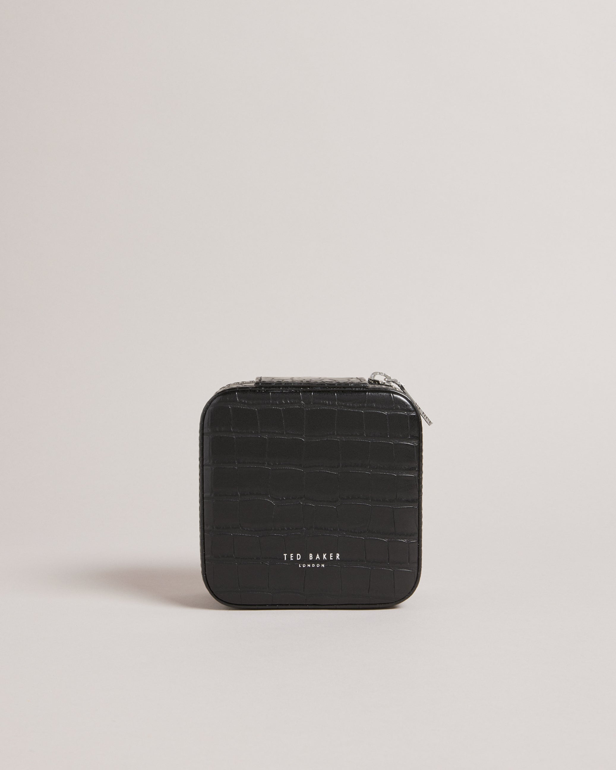 Hazelli Croc Effect Jewellery Case Black