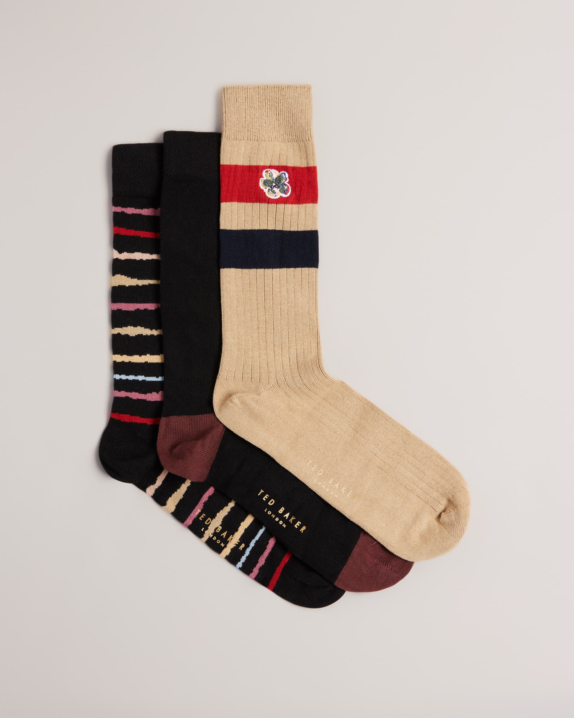 Blakone Three Pack Of Socks Assorted