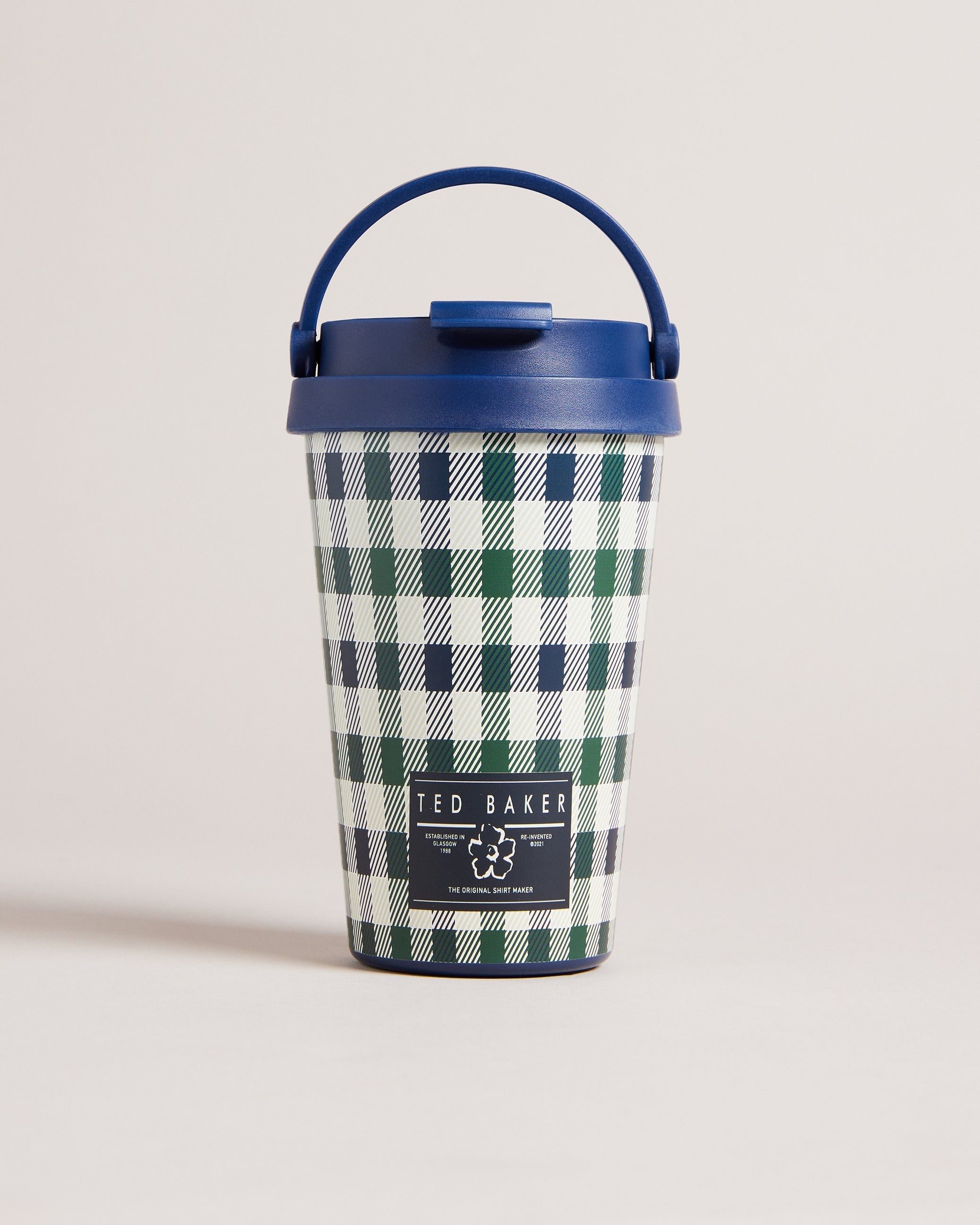 Shaunee House Check 350Ml Travel Cup Dk-Blue
