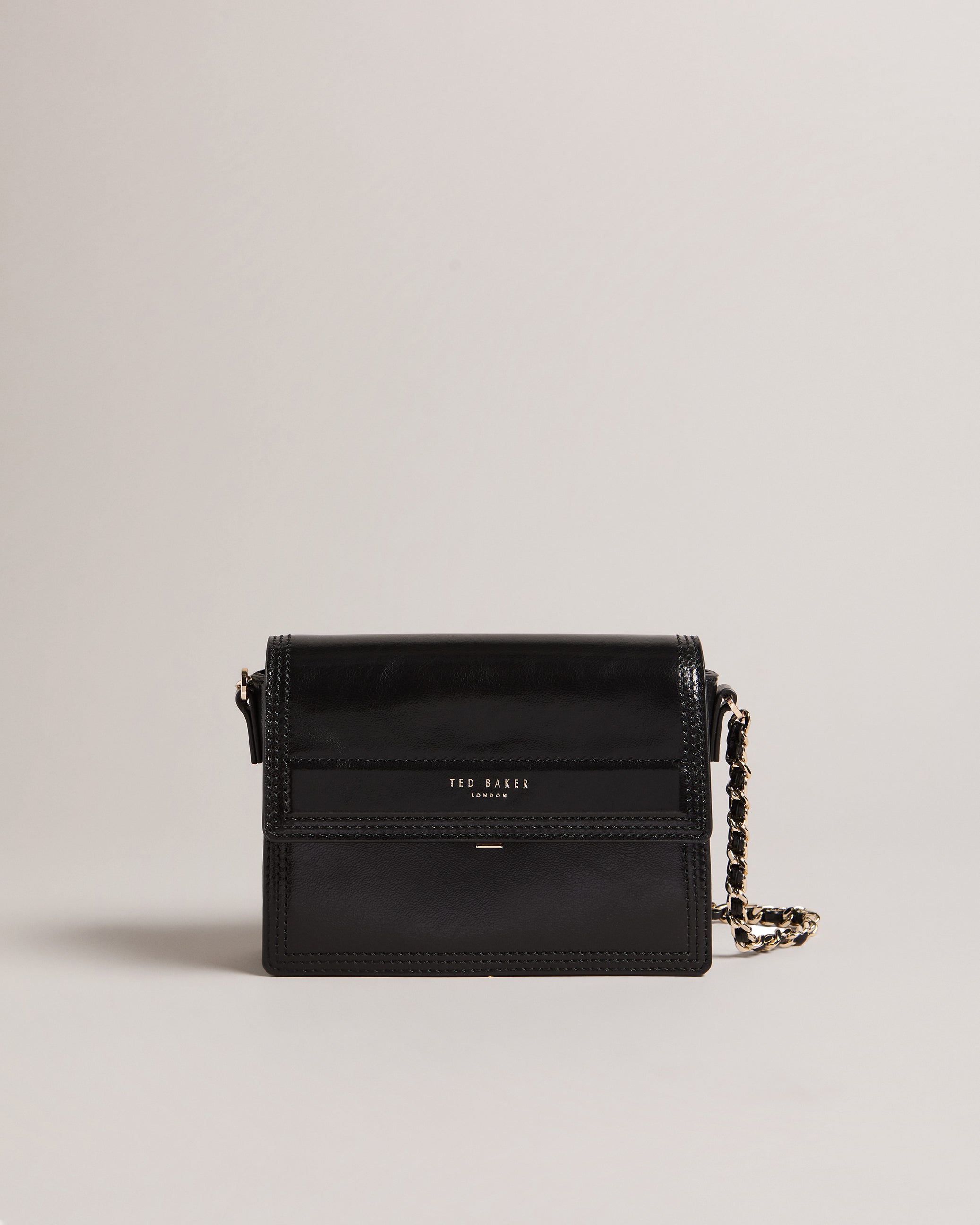Libbe Leather Crossbody Bag Black