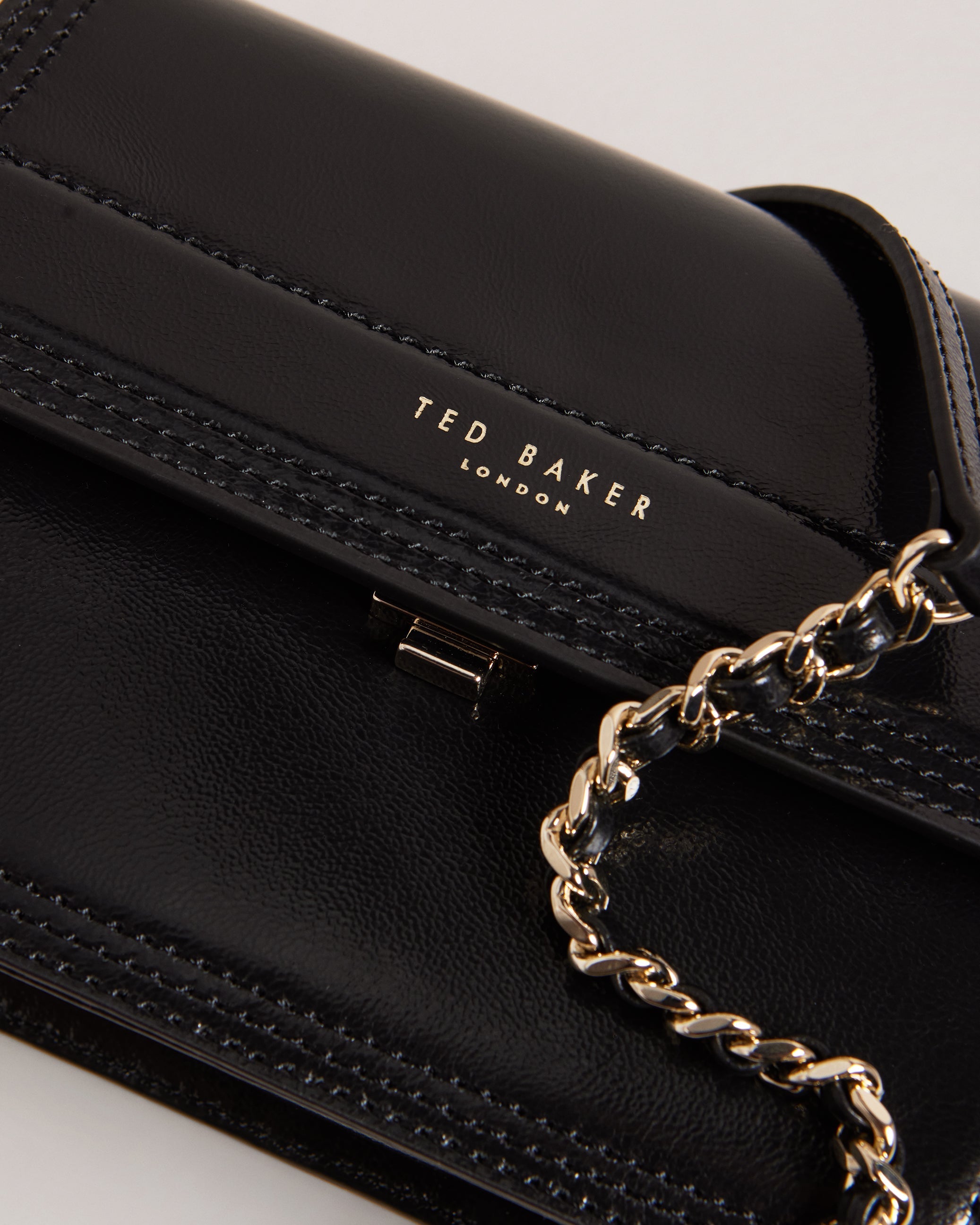 Libbe Leather Crossbody Bag Black