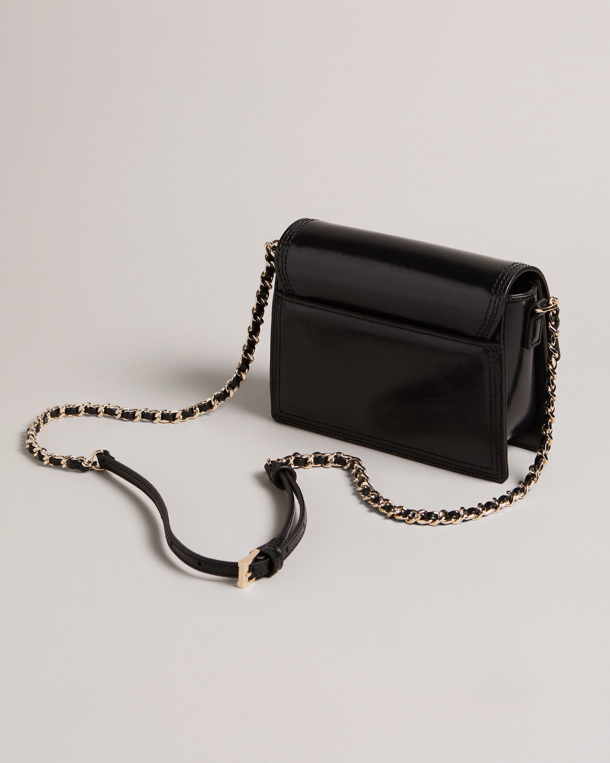 Libbe Leather Crossbody Bag Black