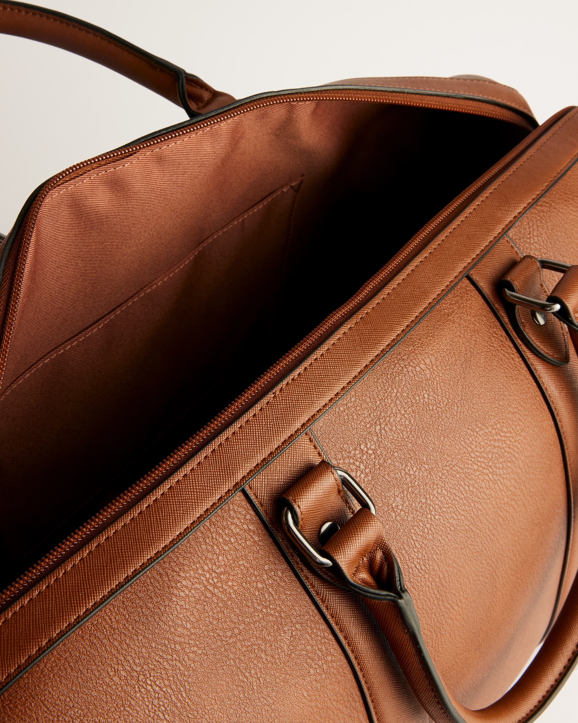 Waylin House Check PU Holdall Tan