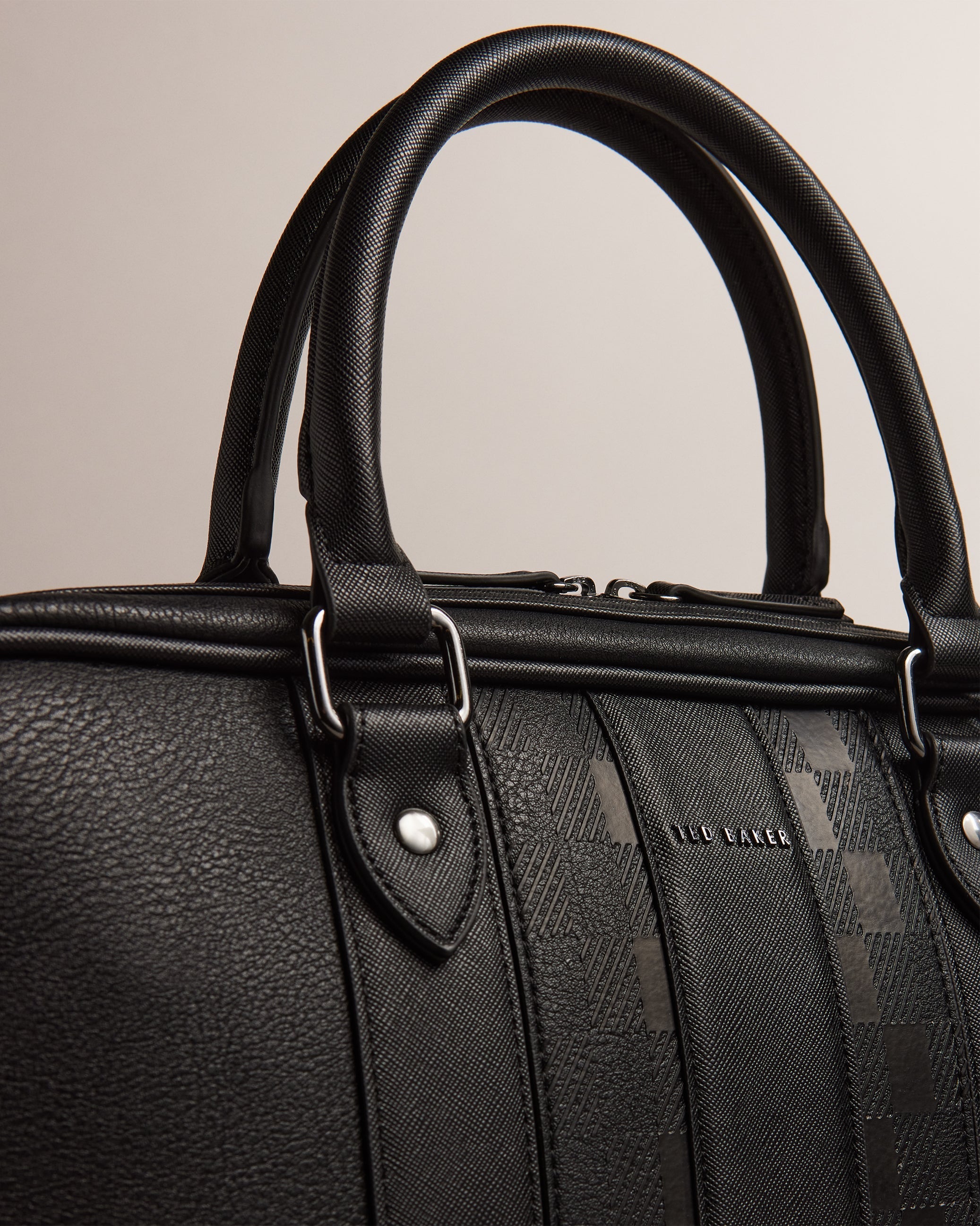 Waymon House Check Pu Document Bag