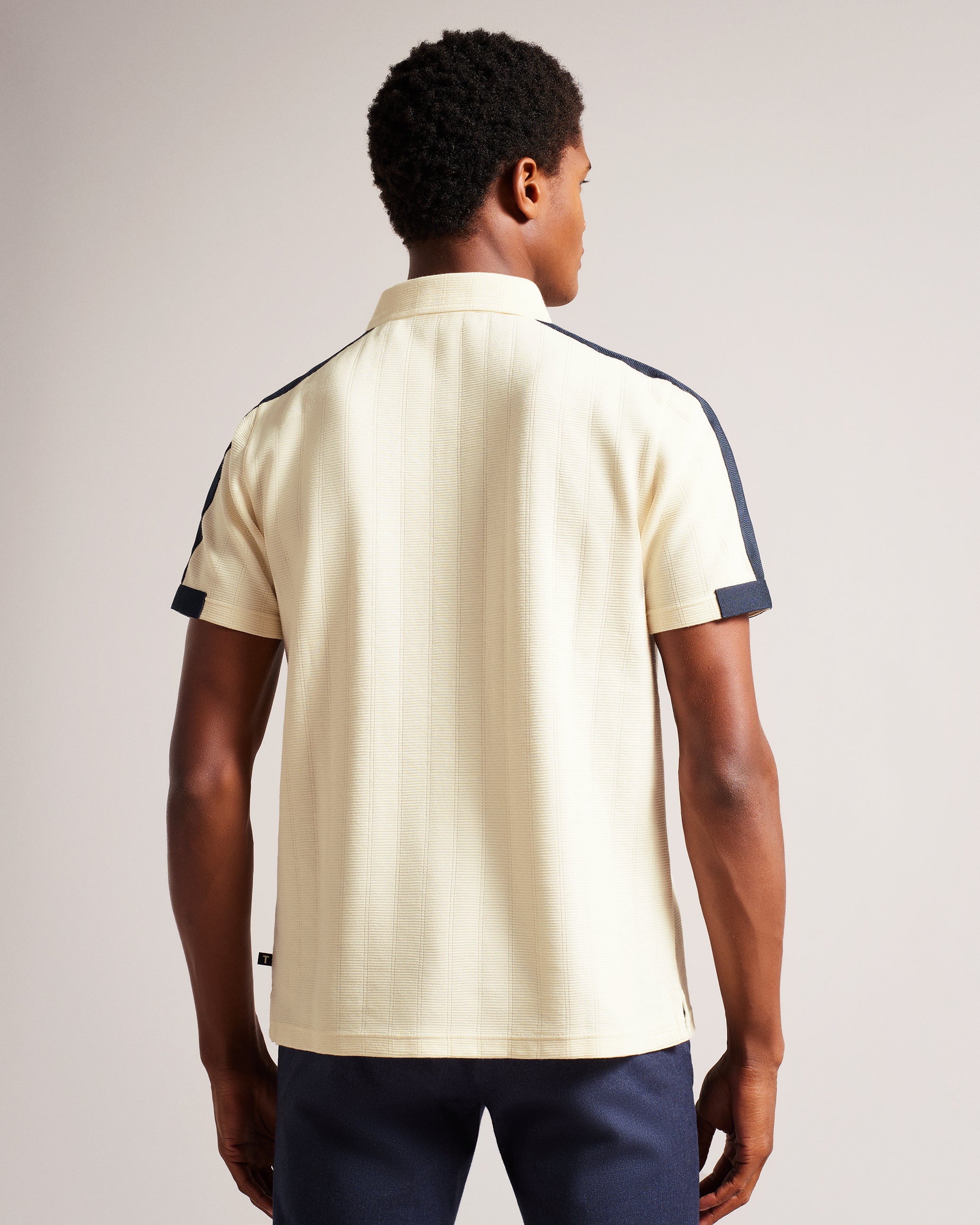 Abloom Ss Regular Polo With Zip Natural