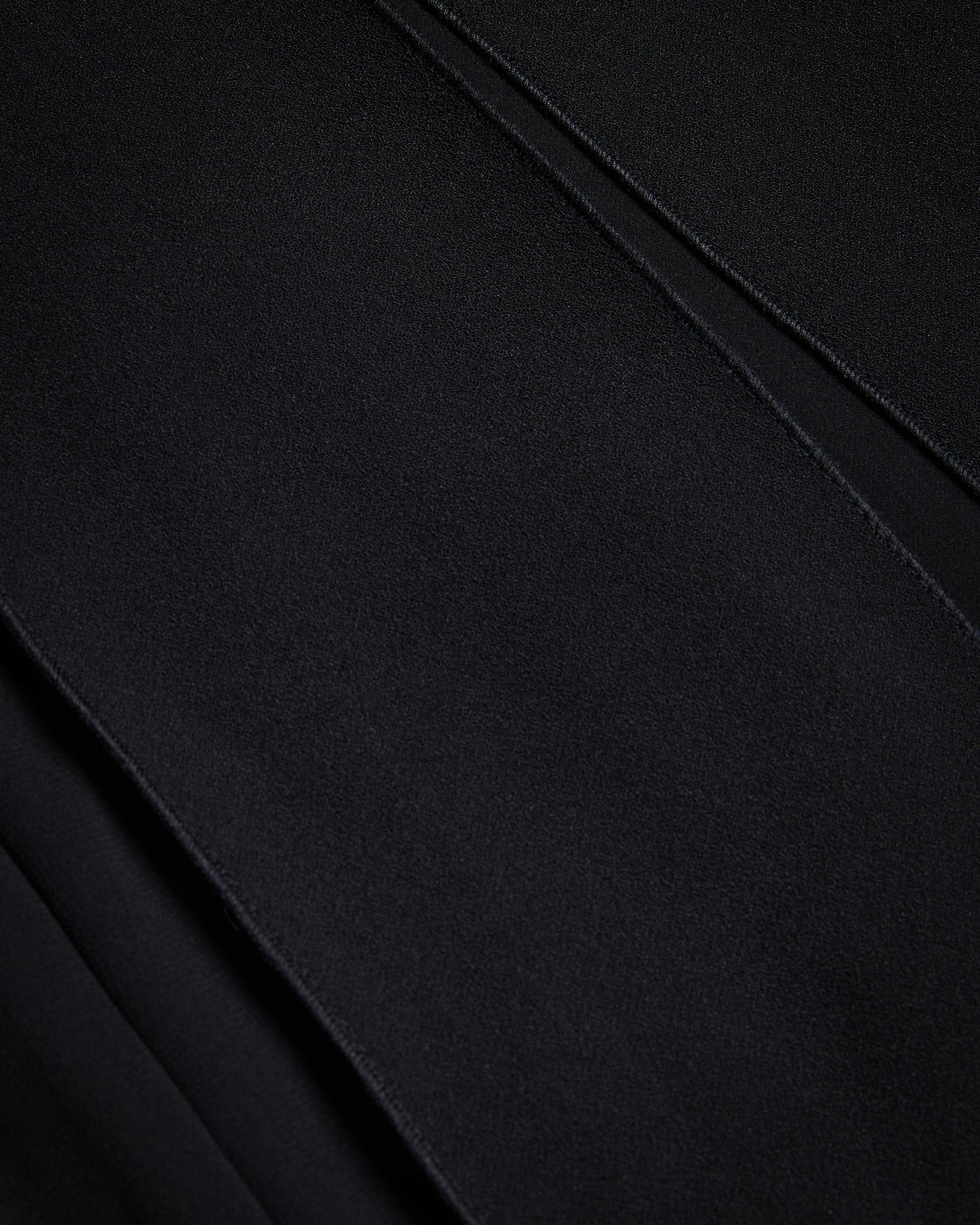 Addelia Midi Skirt With Sheer Panelling Black