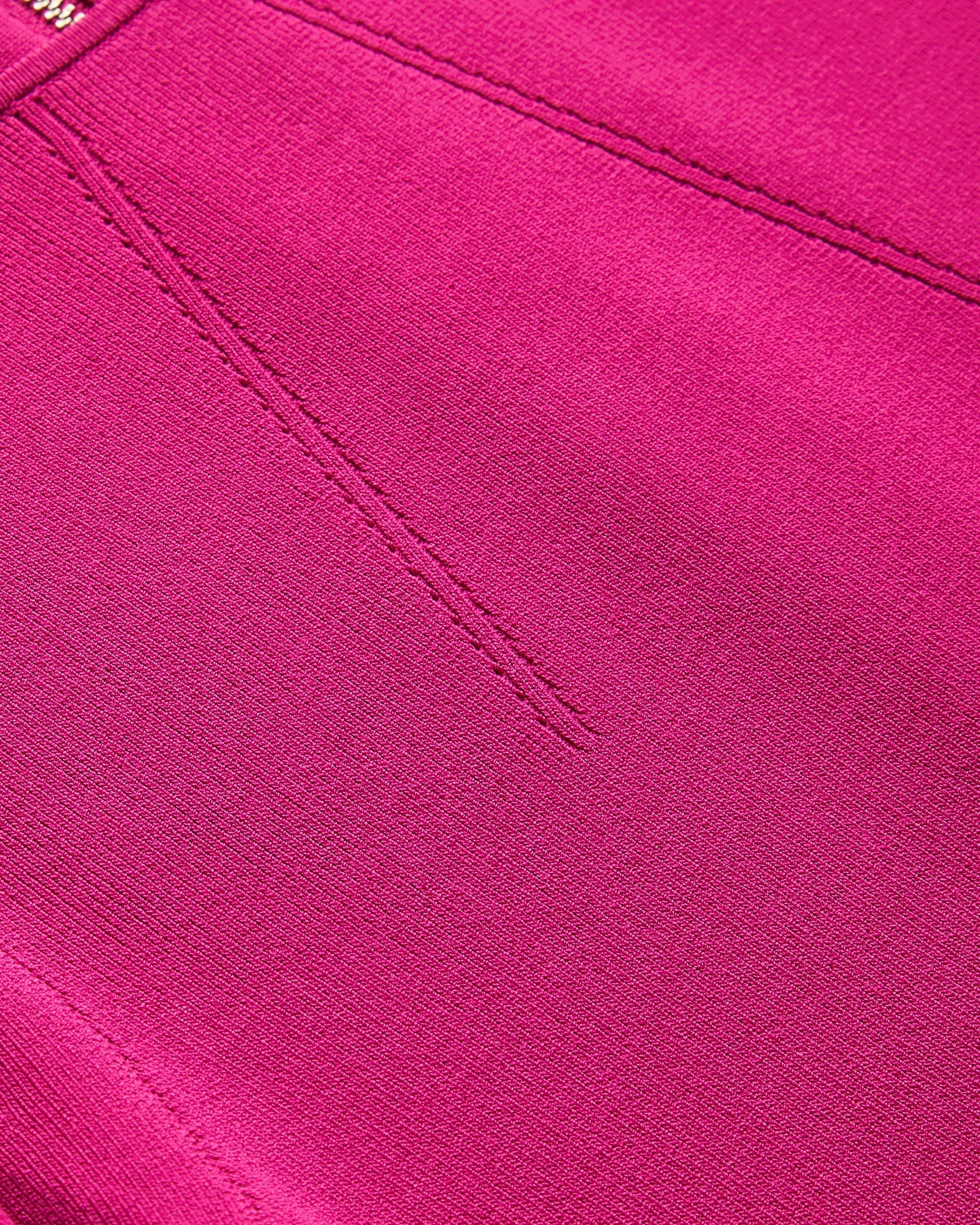 Lounia Fluted Sleeve Knitted Bodycon Midi Dress Brt-Pink