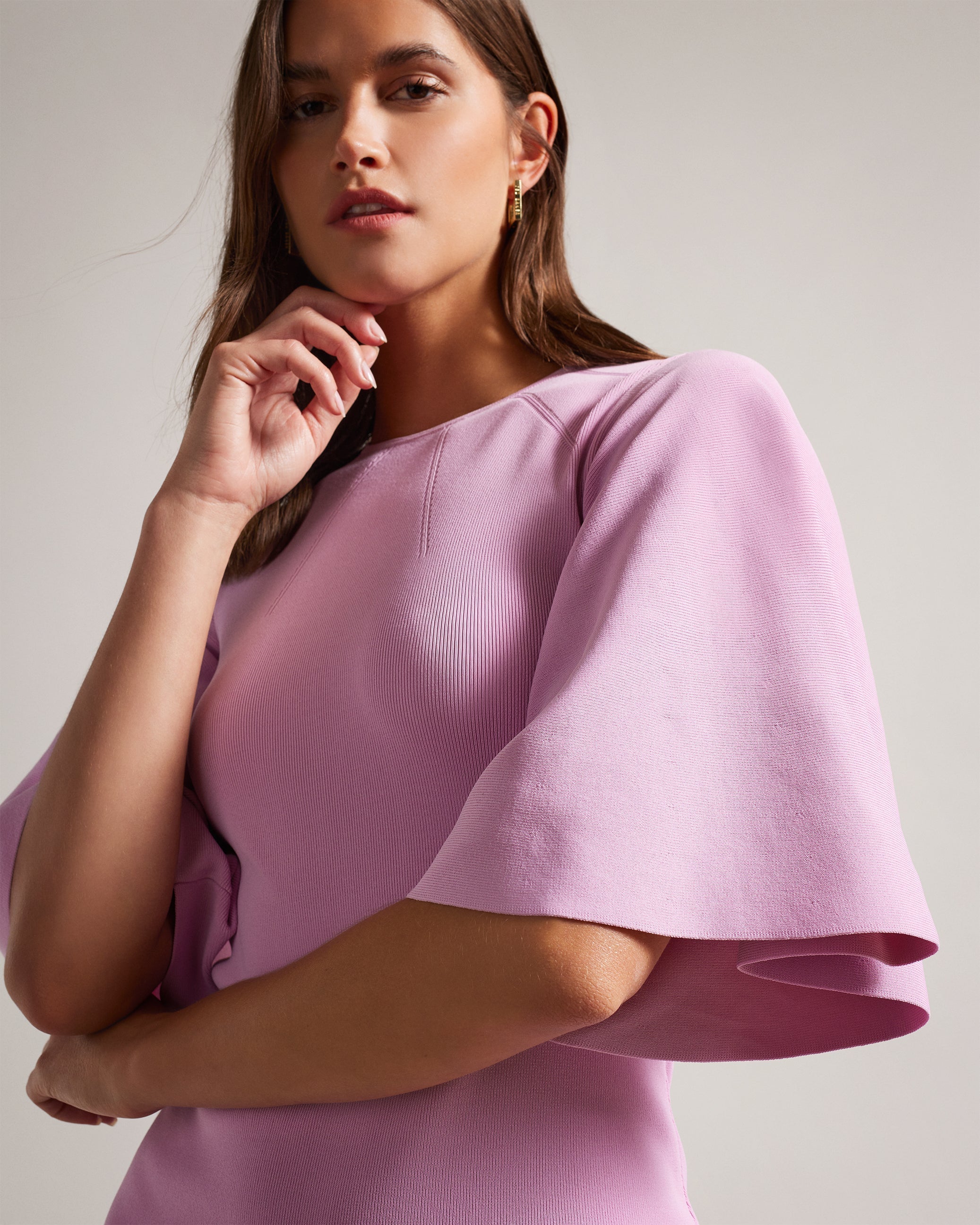 Knitted Bodycon Midi Dress Ted Baker Blush Dress Ted Baker Lounia