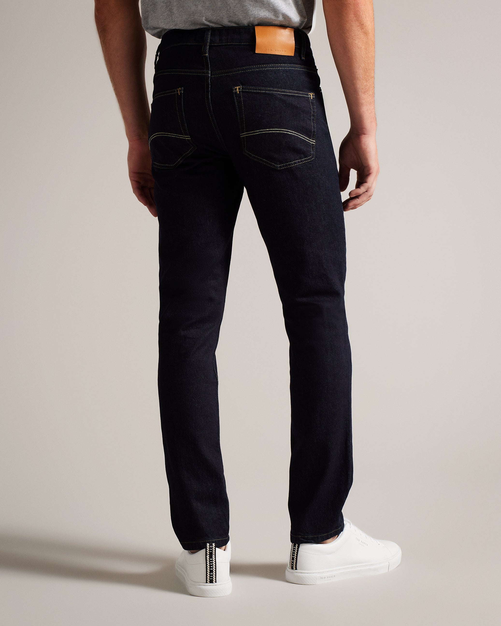 Elvvis Slim Fit Stretch Jeans Dk-Blue