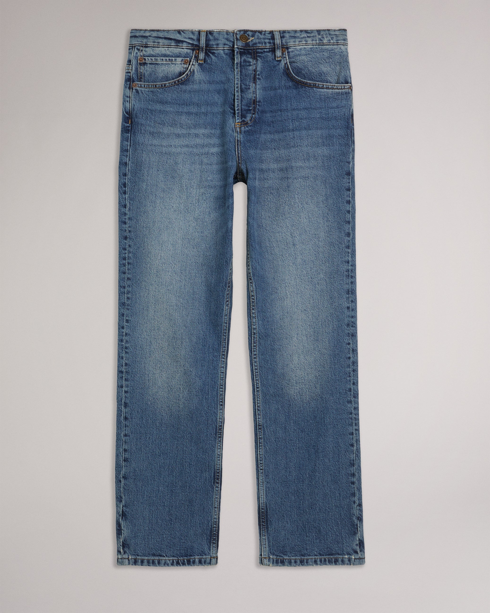 Joeyy Straight Leg Stretch Jeans Mid-Blue