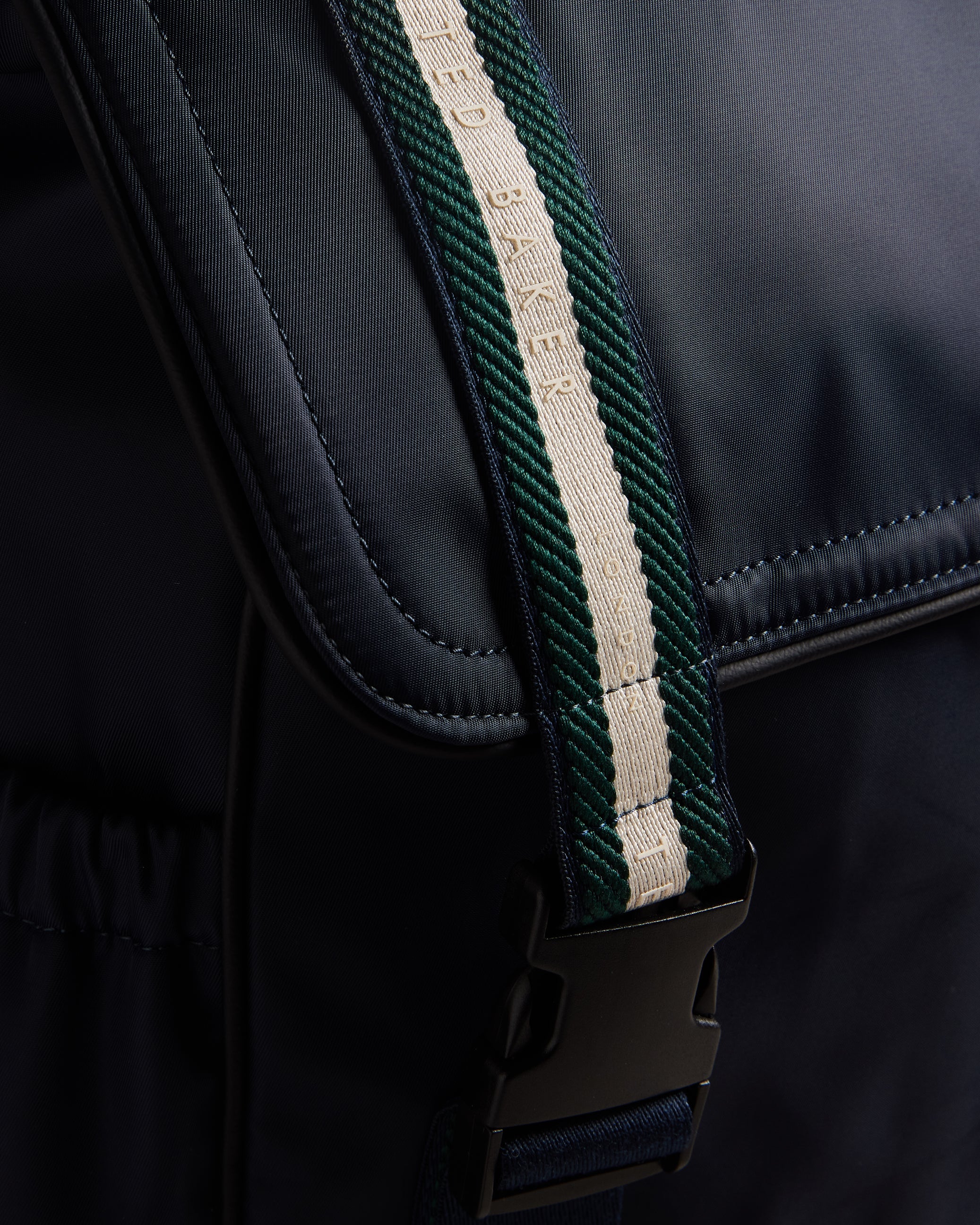 Matew Webbing Detail Backpack Navy