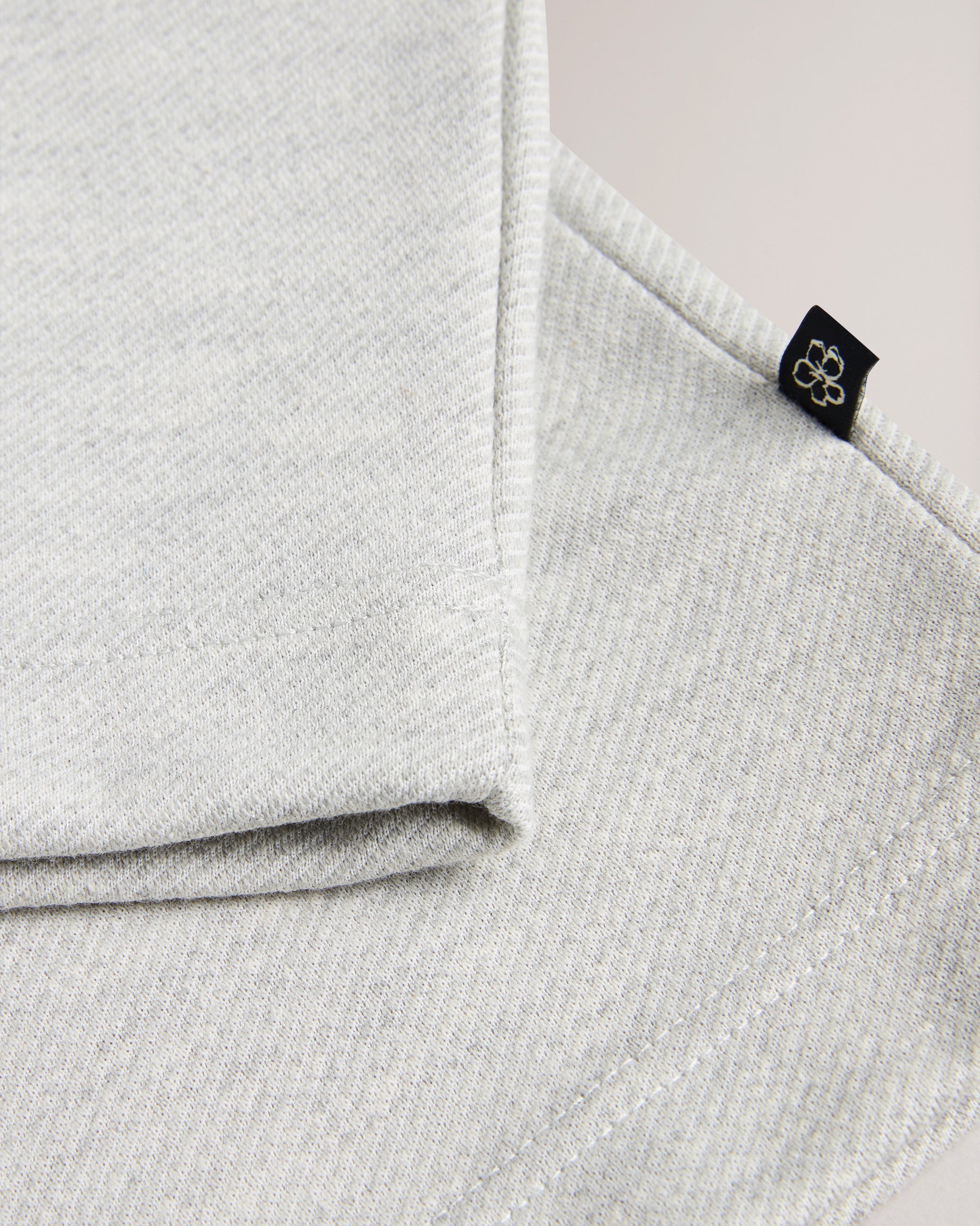 Morric Half Zip Funnel Neck Jumper Lt-Grey