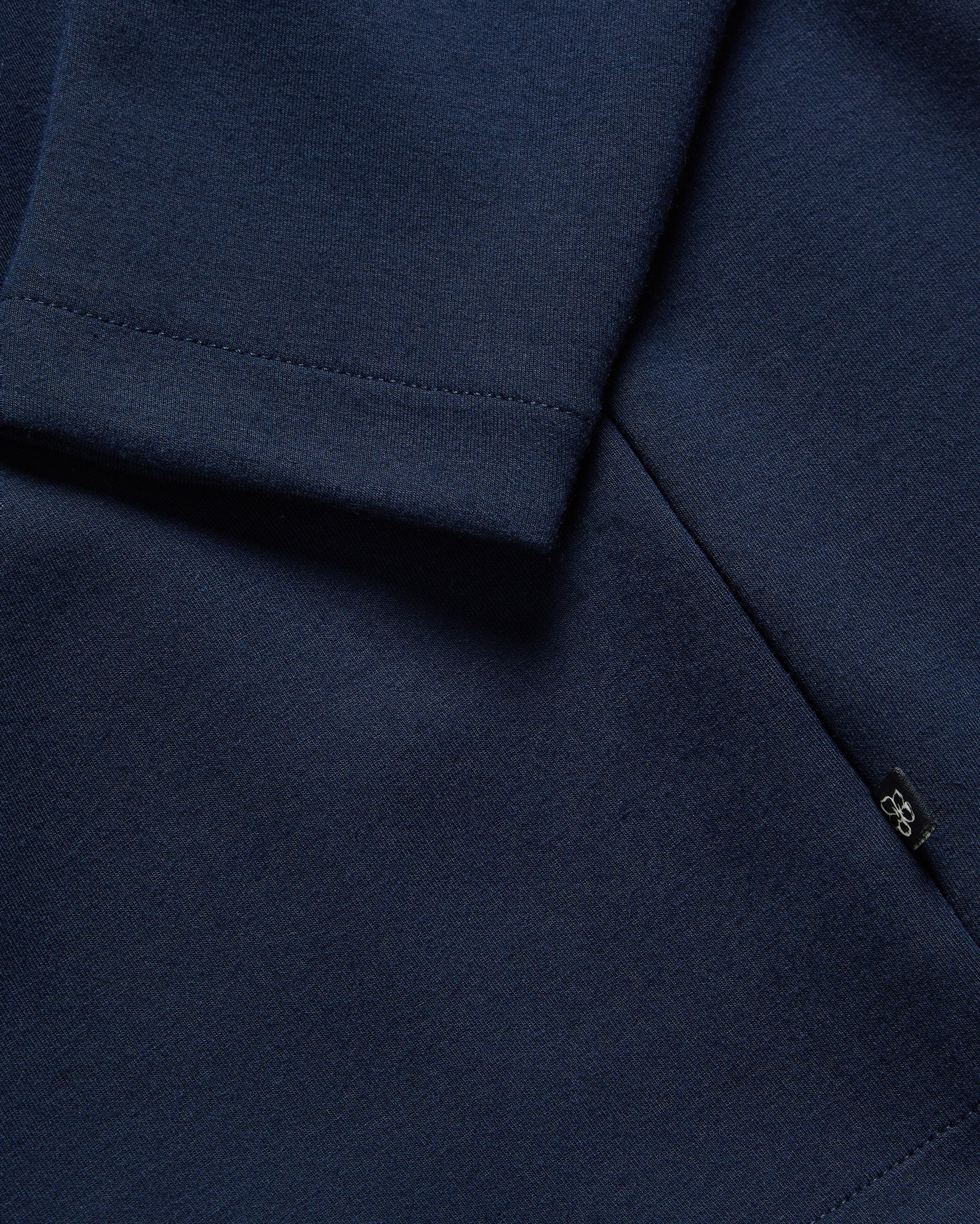 Veller Ls Slim Fit Half Zip Navy