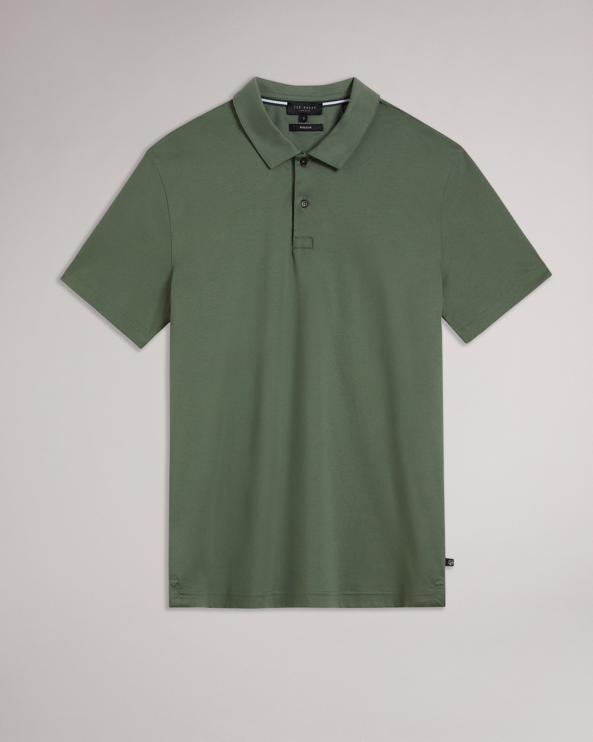 Zeiter Short Sleeve Slim Fit Polo Shirt Khaki