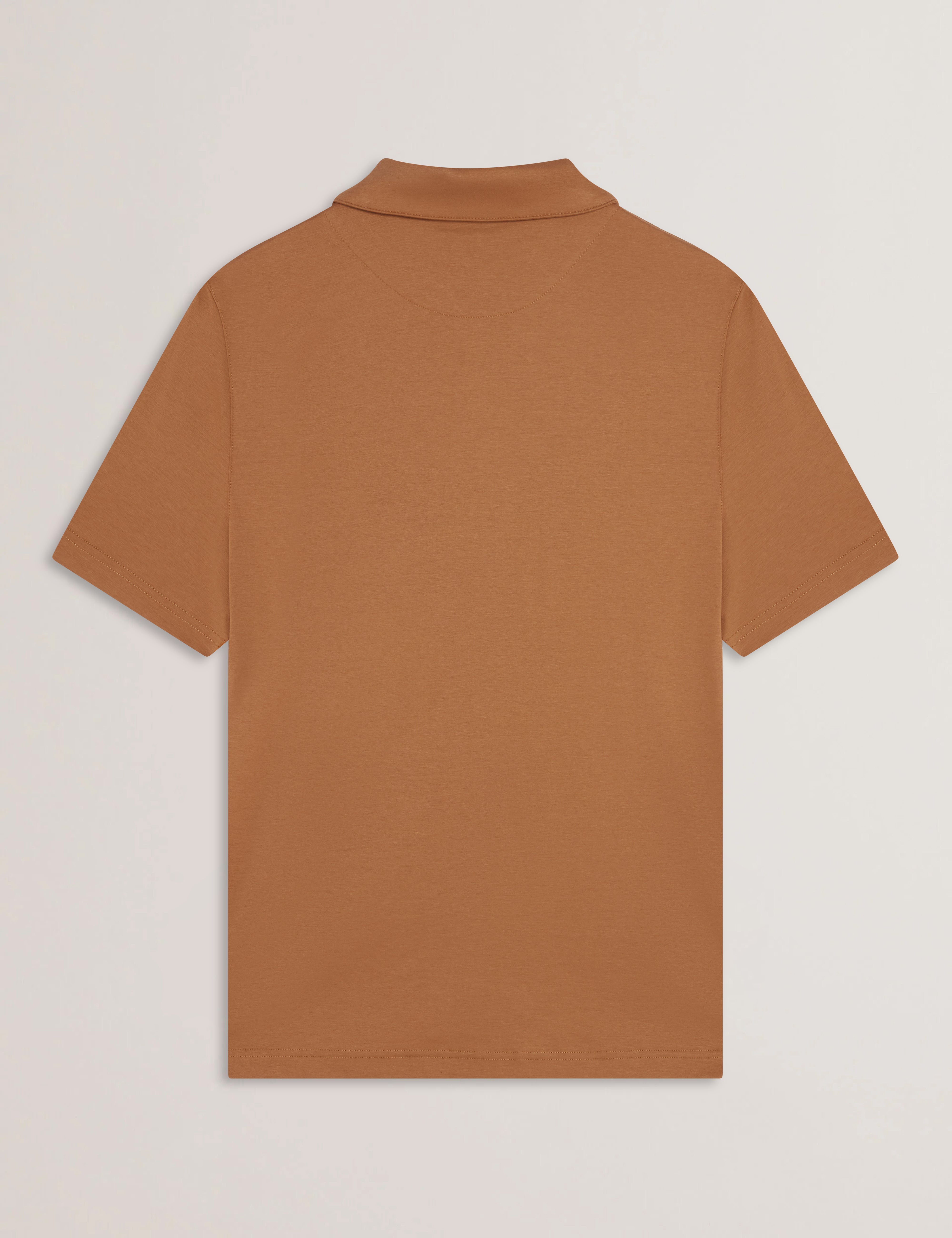Zeiter Ss Slim Soft Touch Polo Lt-Brown