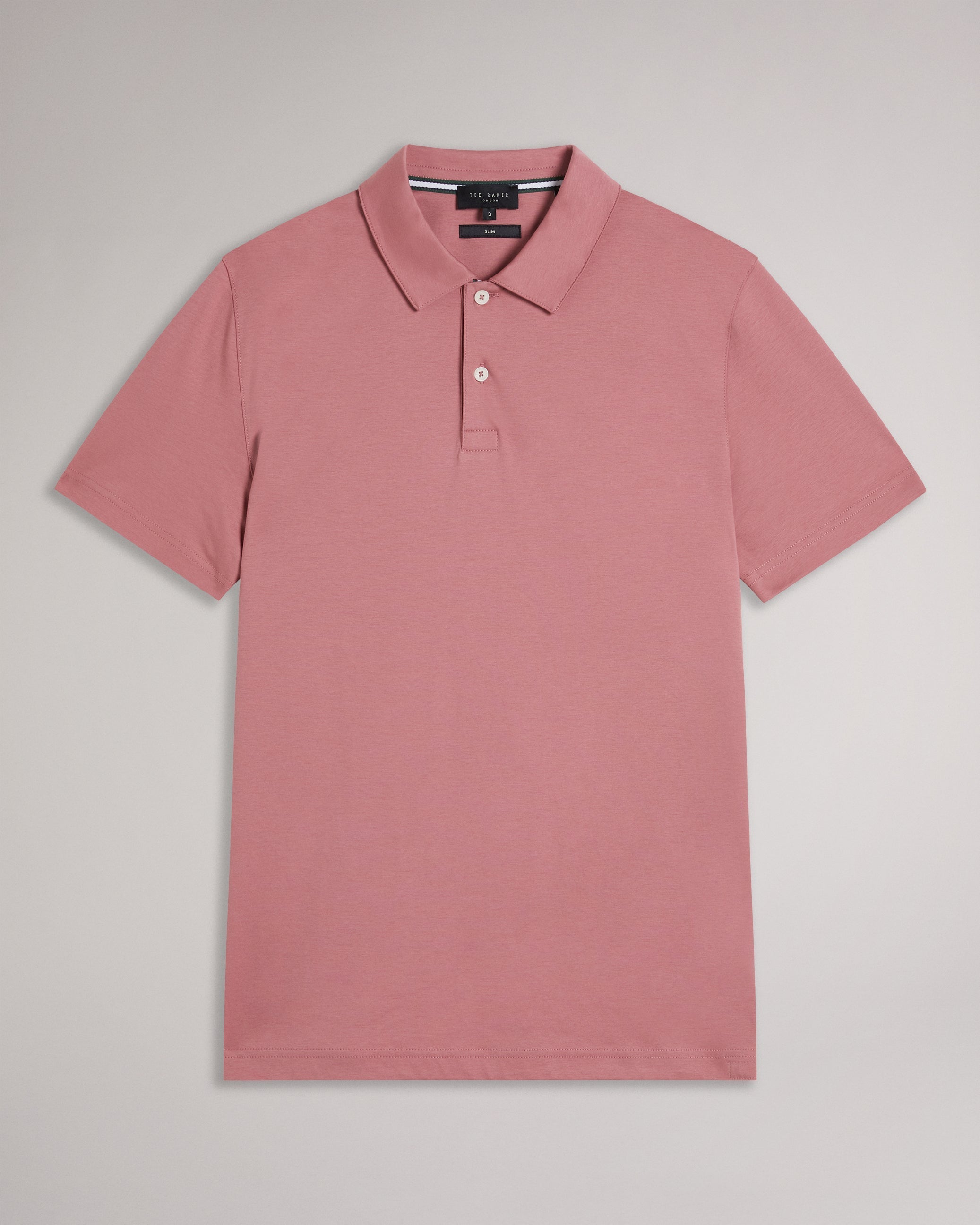 Zeiter Short Sleeve Slim Fit Polo Shirt Mid-Pink