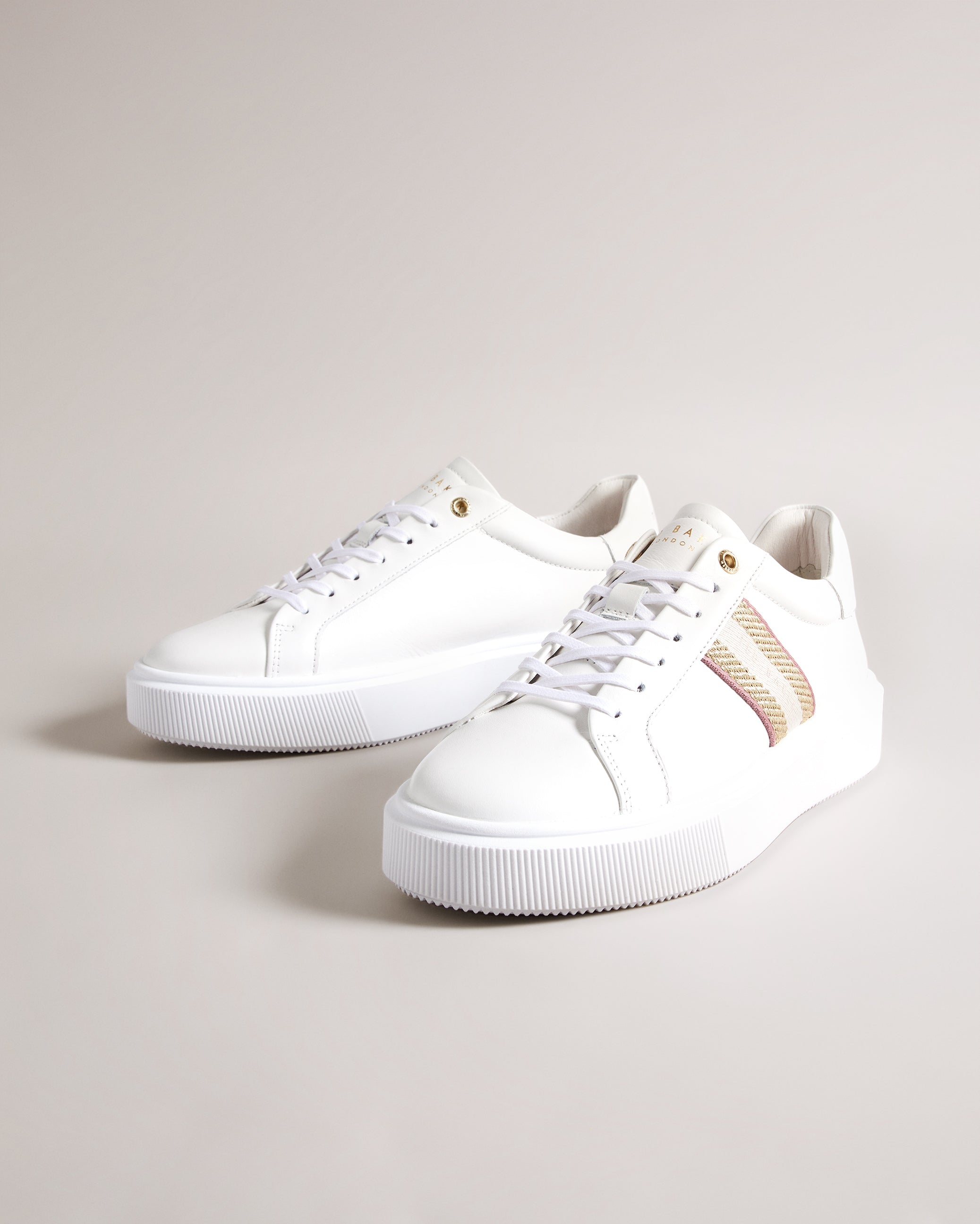 Lornie Platform Webbing Trainers Shoes Pl-Pink