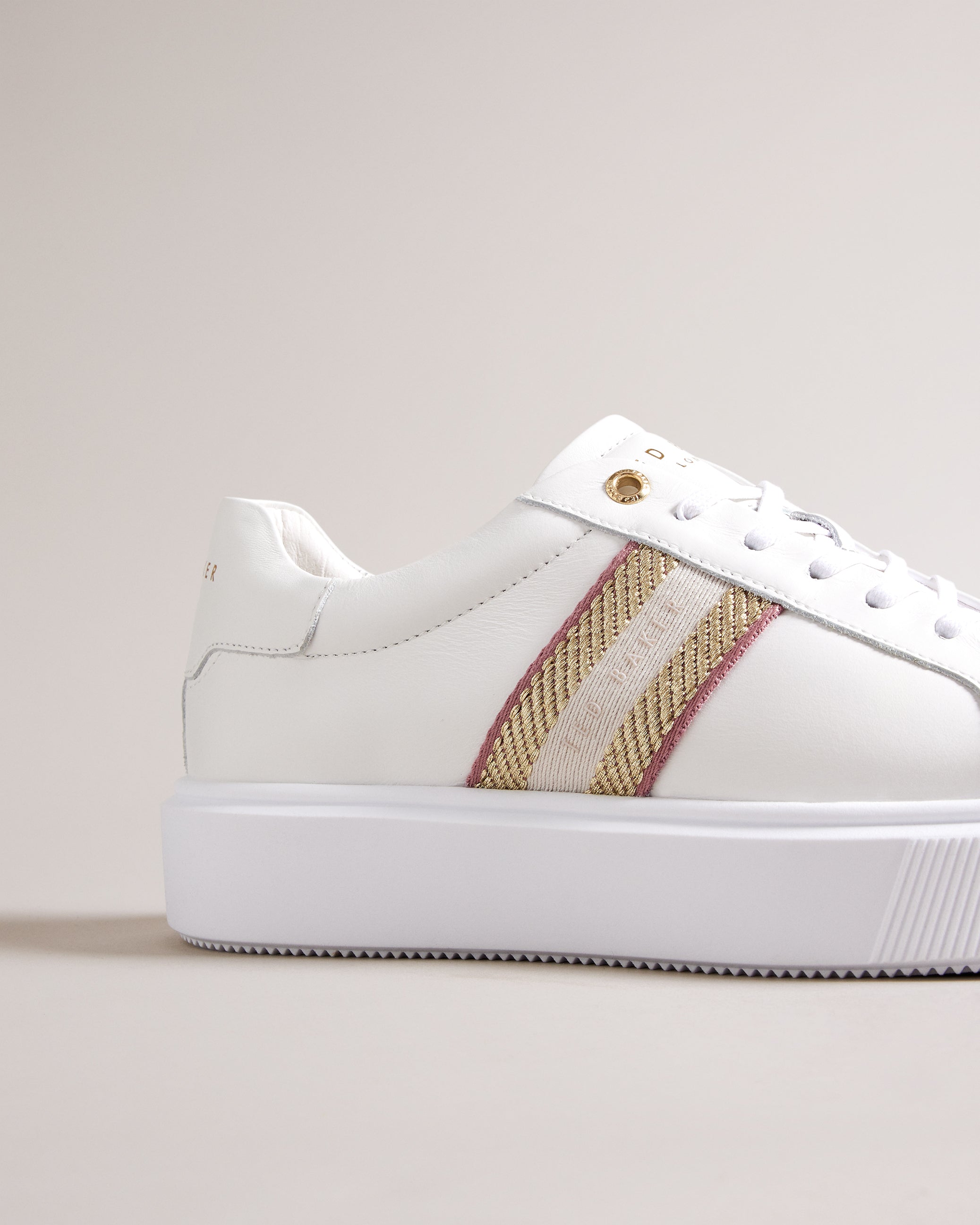 Lornie Platform Webbing Trainers Shoes Pl-Pink